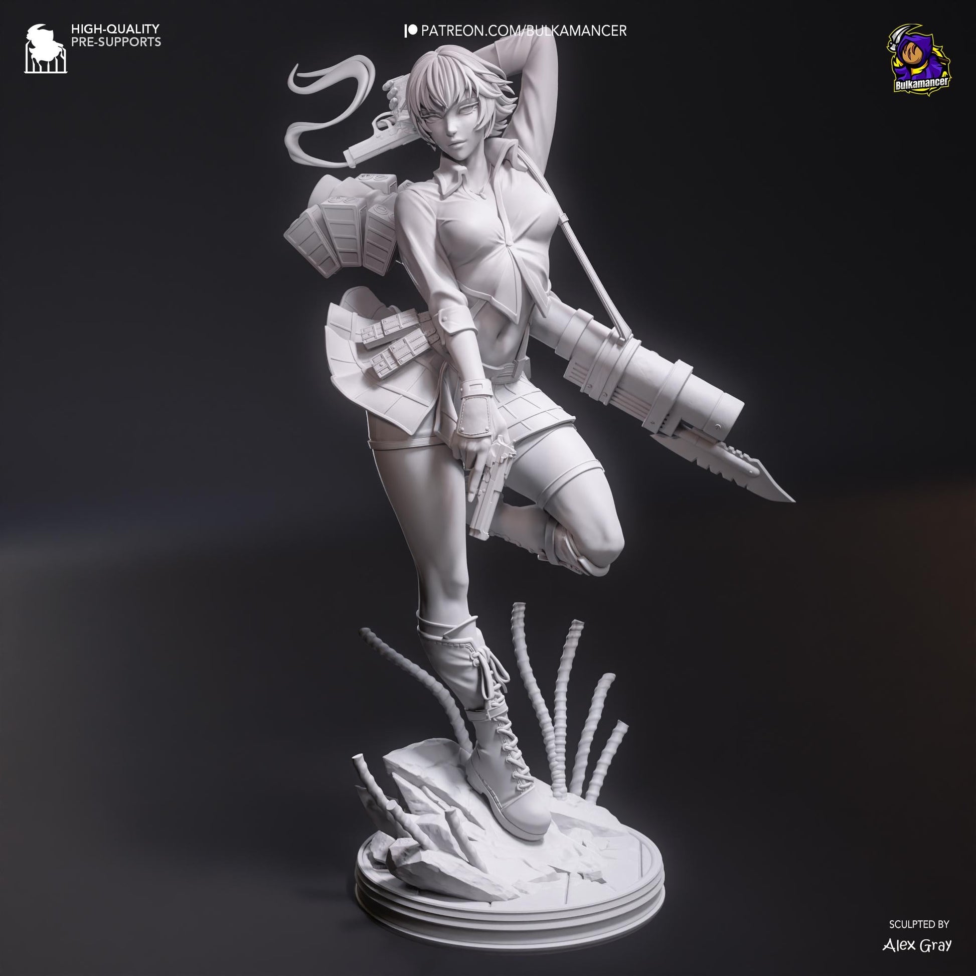 Lady Garage Kit | Fanmade Model by Bulkamancer| Devil Should Not Cry | 3D Printed