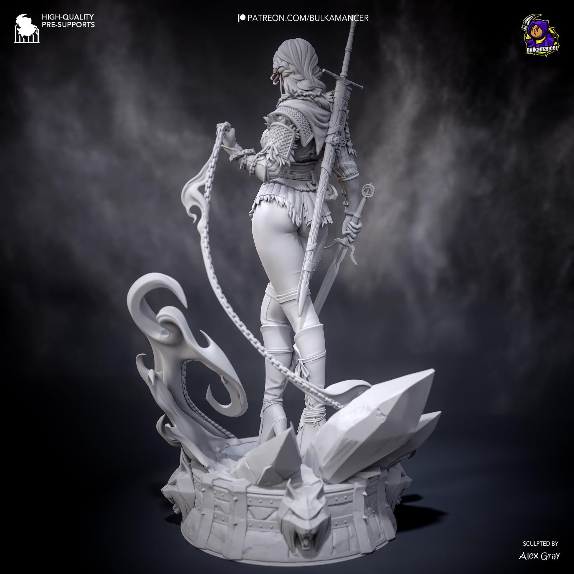 Ciri Garage Kit | Fanmade Model by Bulkamancer| The new Witcher | 3D Printed