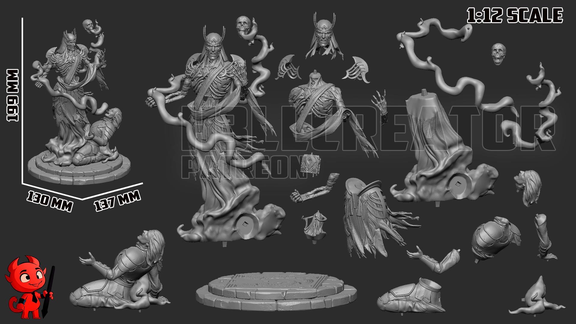 Vecna Garage Kit | Fanmade Model by h3llCreator | The Arch-Lich | 3D Printed