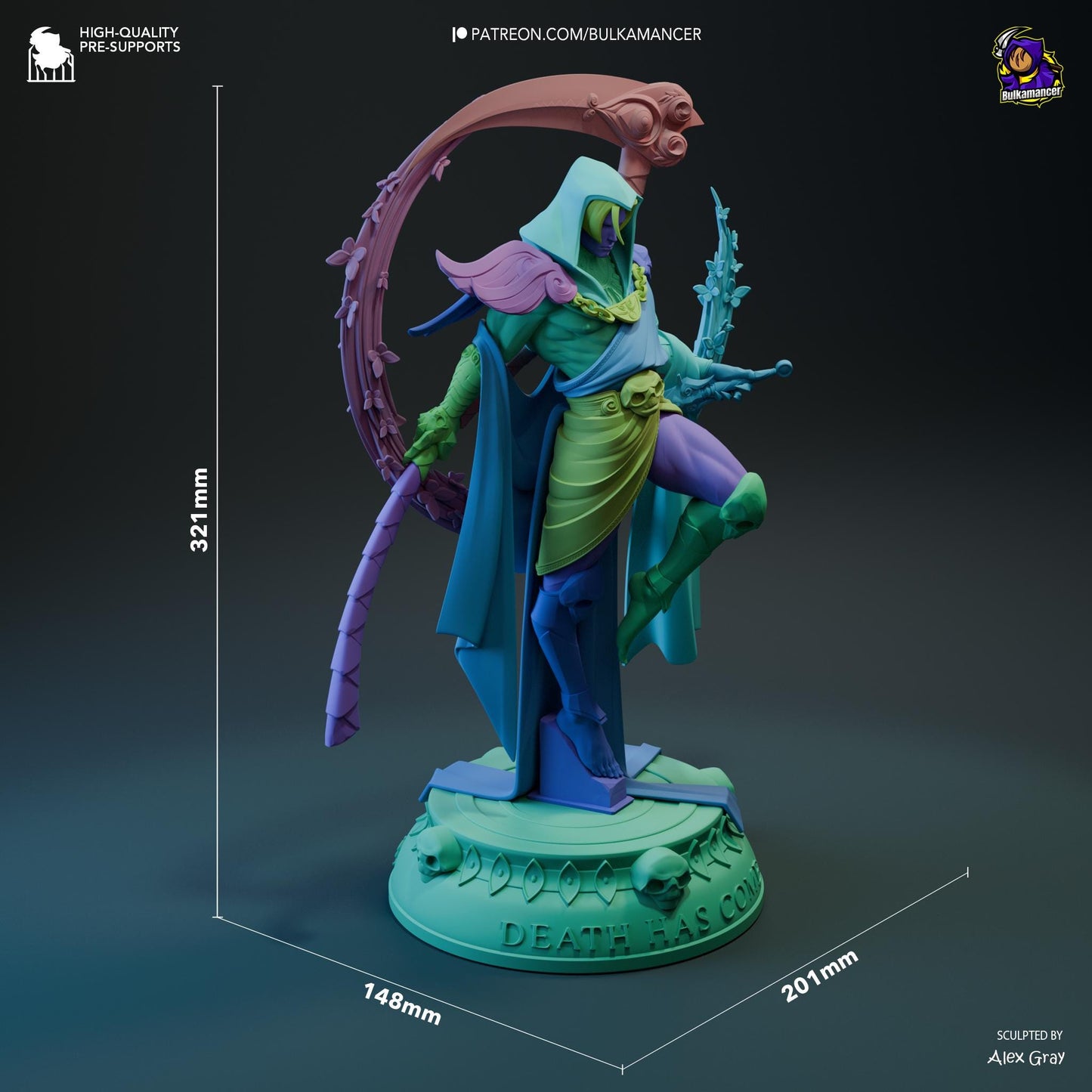 Thanatos Garage Kit | Fanmade Model by Bulkamancer| Death Comes | 3D Printed