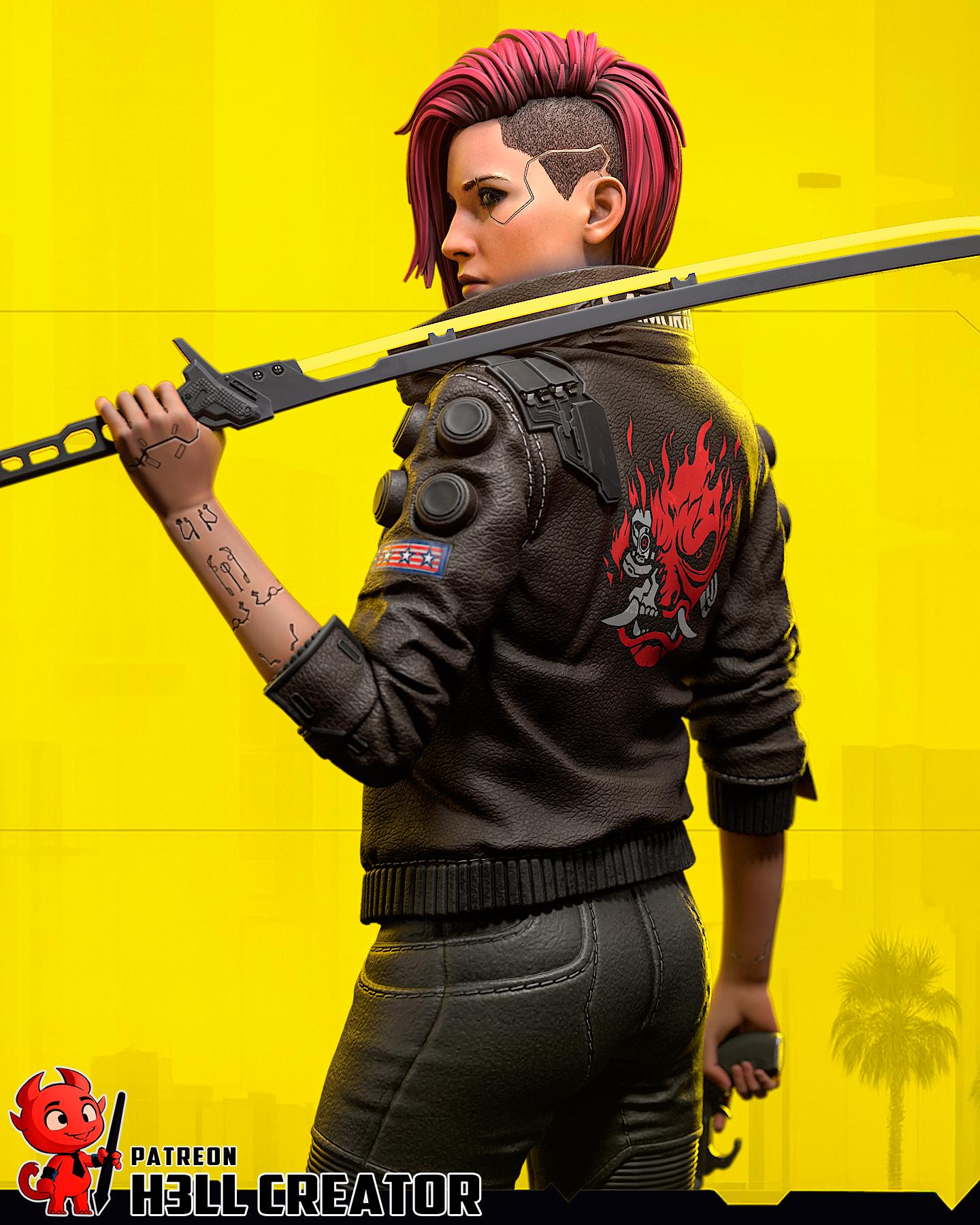Fem. V from Cyberpunk Fan-Made Model by h3llCreator - Sephiknot