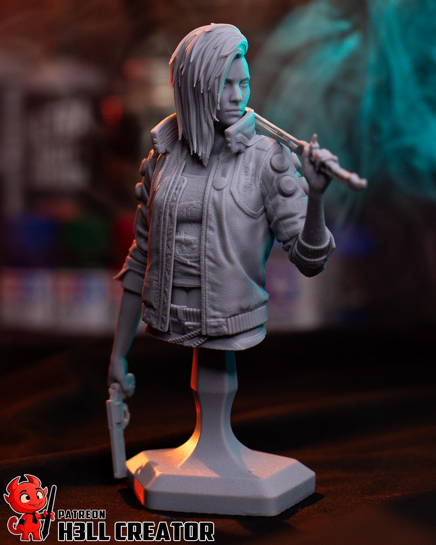 Fem. V from Cyberpunk Fan-Made Model by h3llCreator - Sephiknot