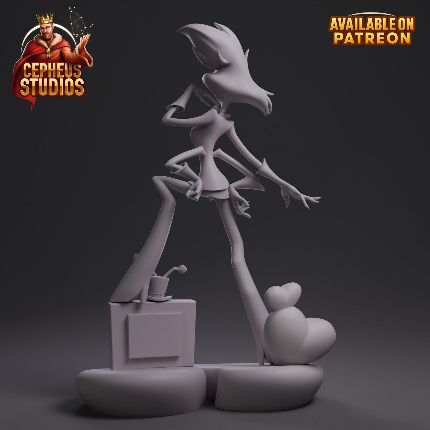 Angel Dust Garage Kit | Fanmade Model by Cepheus Studios | Body made for exploiting | 3D Printed