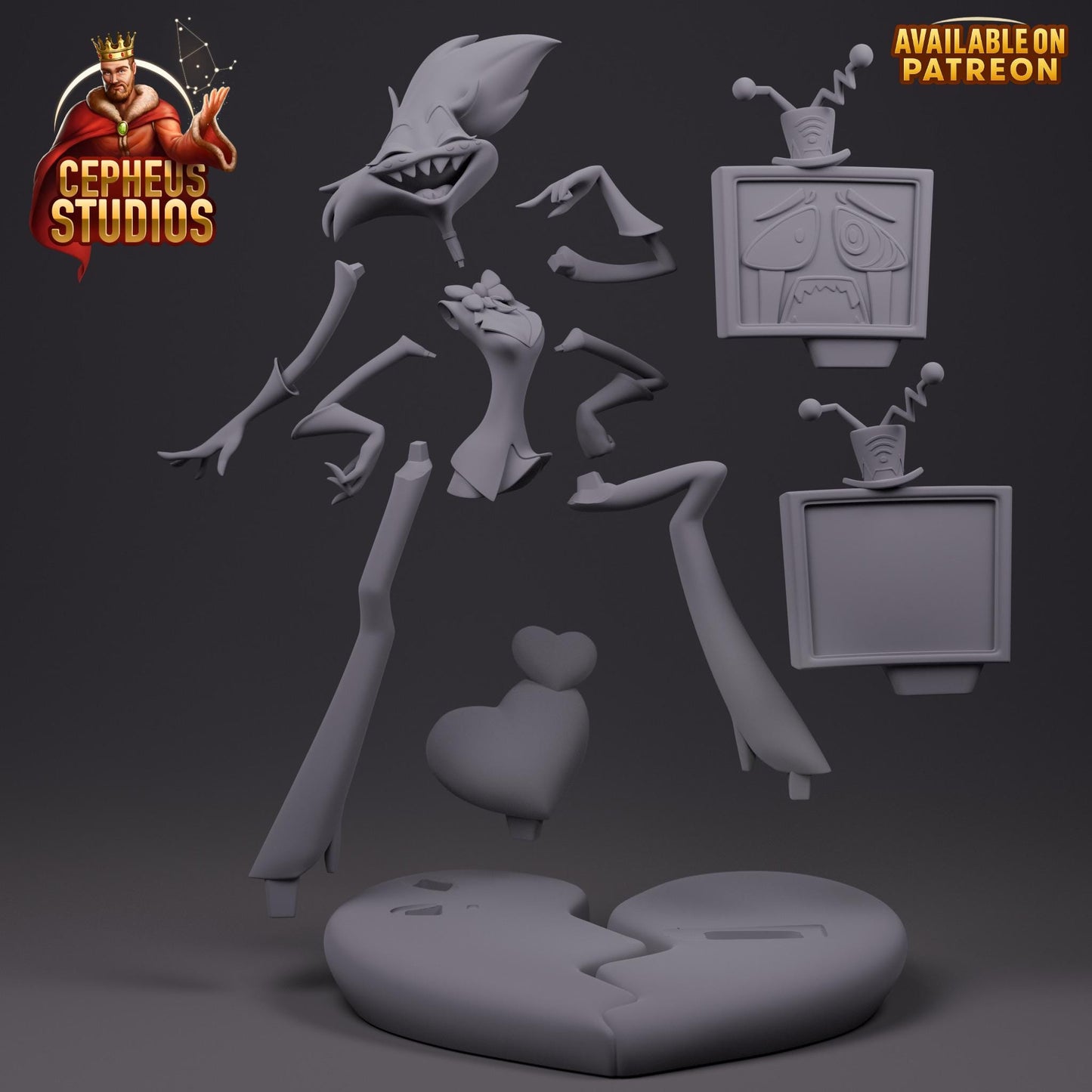 Angel Dust Garage Kit | Fanmade Model by Cepheus Studios | Body made for exploiting | 3D Printed