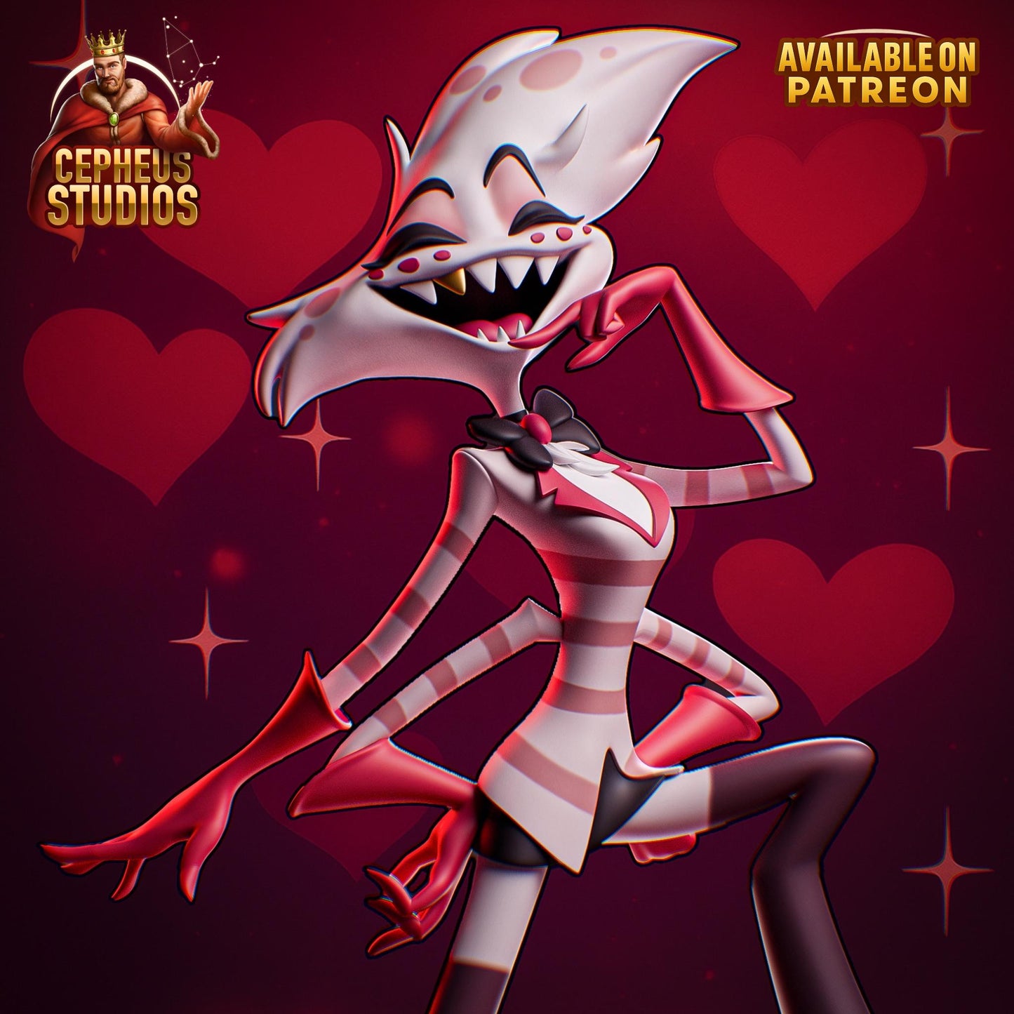 Angel Dust Garage Kit | Fanmade Model by Cepheus Studios | Body made for exploiting | 3D Printed