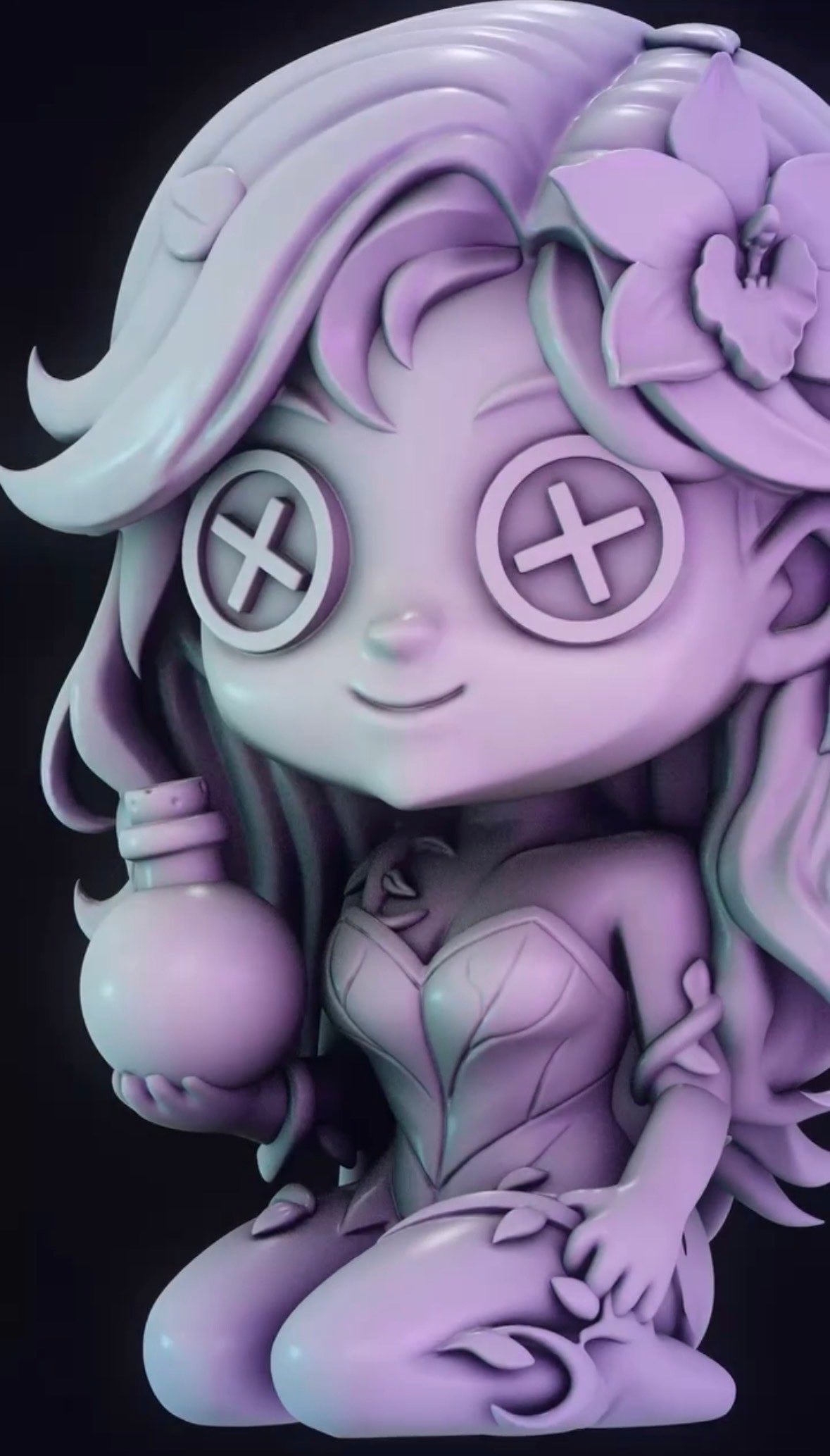 Plush Ivy by Skullpture | High Quality Resin Print | Painted Commissions available!