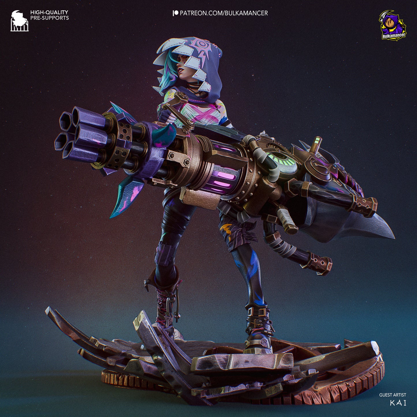 Jinx Garage Kit | Fanmade Model by Bulkamancer| Manic pixie girl | 3D Printed - Sephiknot