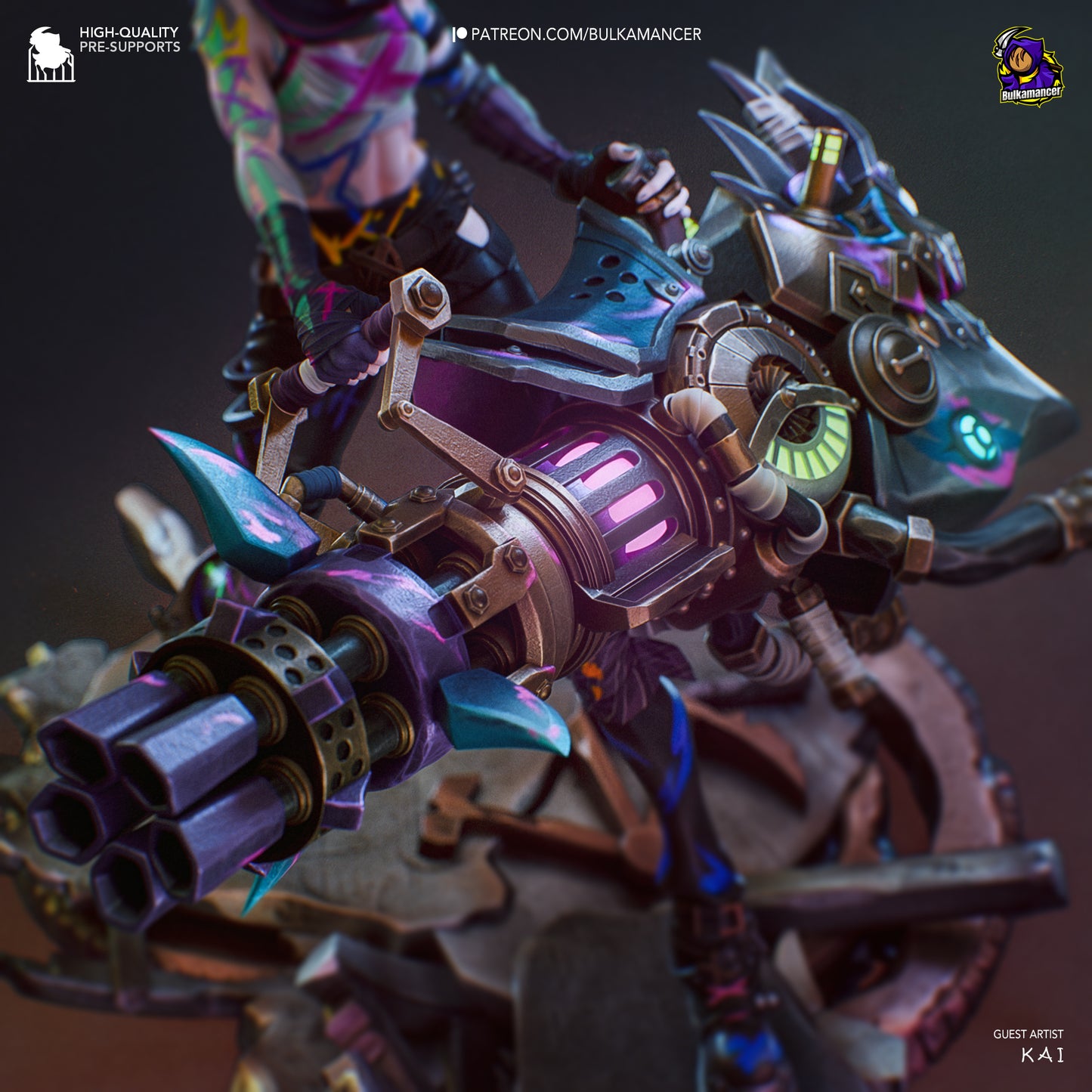 Jinx Garage Kit | Fanmade Model by Bulkamancer| Manic pixie girl | 3D Printed - Sephiknot