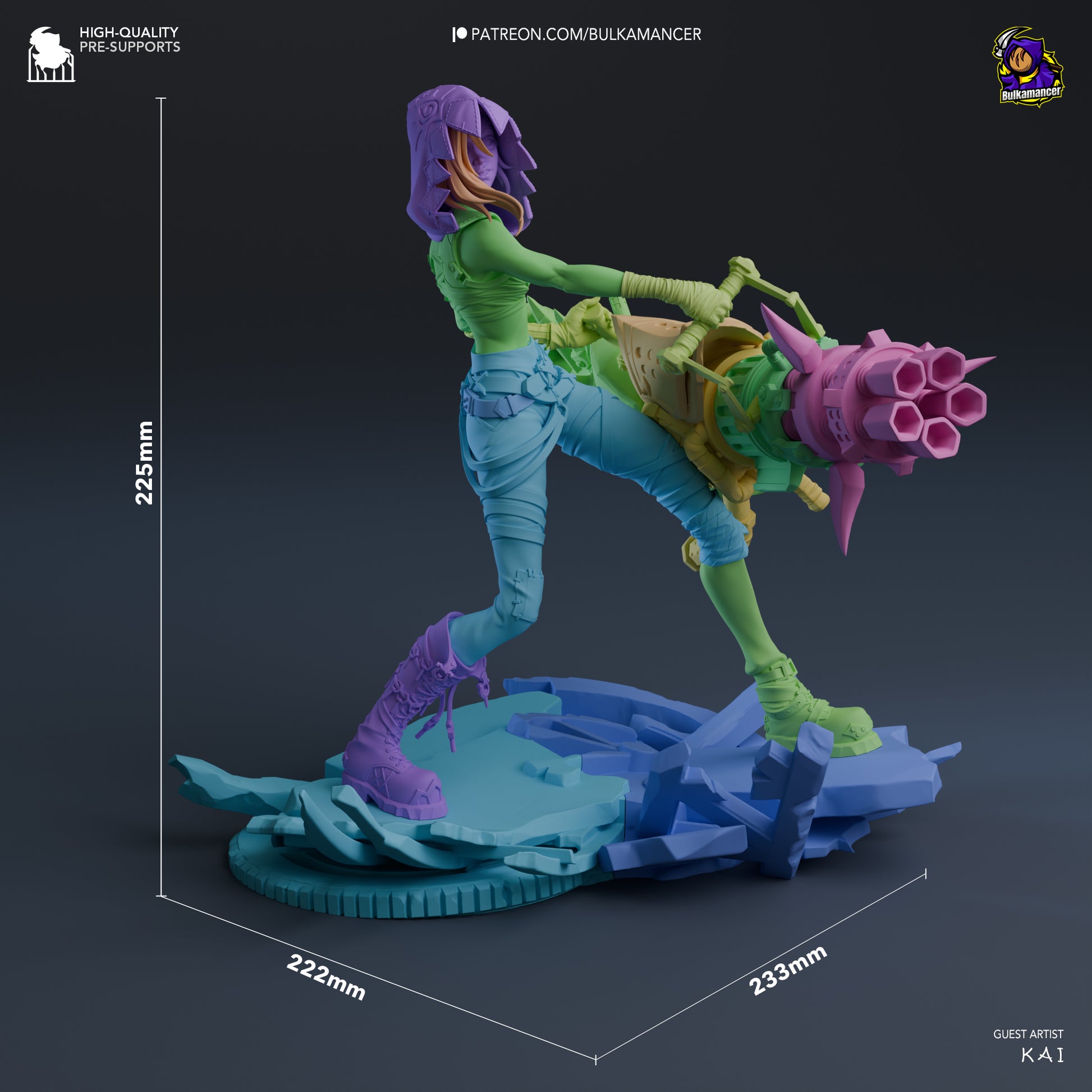 Jinx Garage Kit | Fanmade Model by Bulkamancer| Manic pixie girl | 3D Printed - Sephiknot