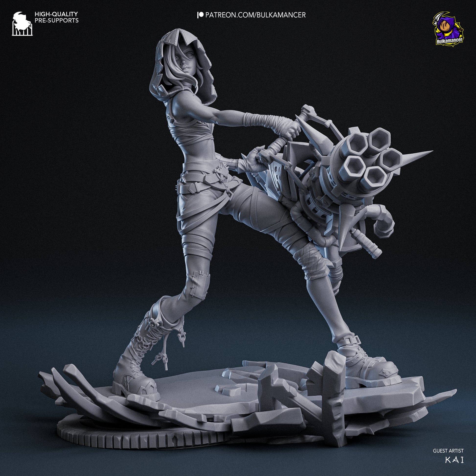Jinx Garage Kit | Fanmade Model by Bulkamancer| Manic pixie girl | 3D Printed - Sephiknot