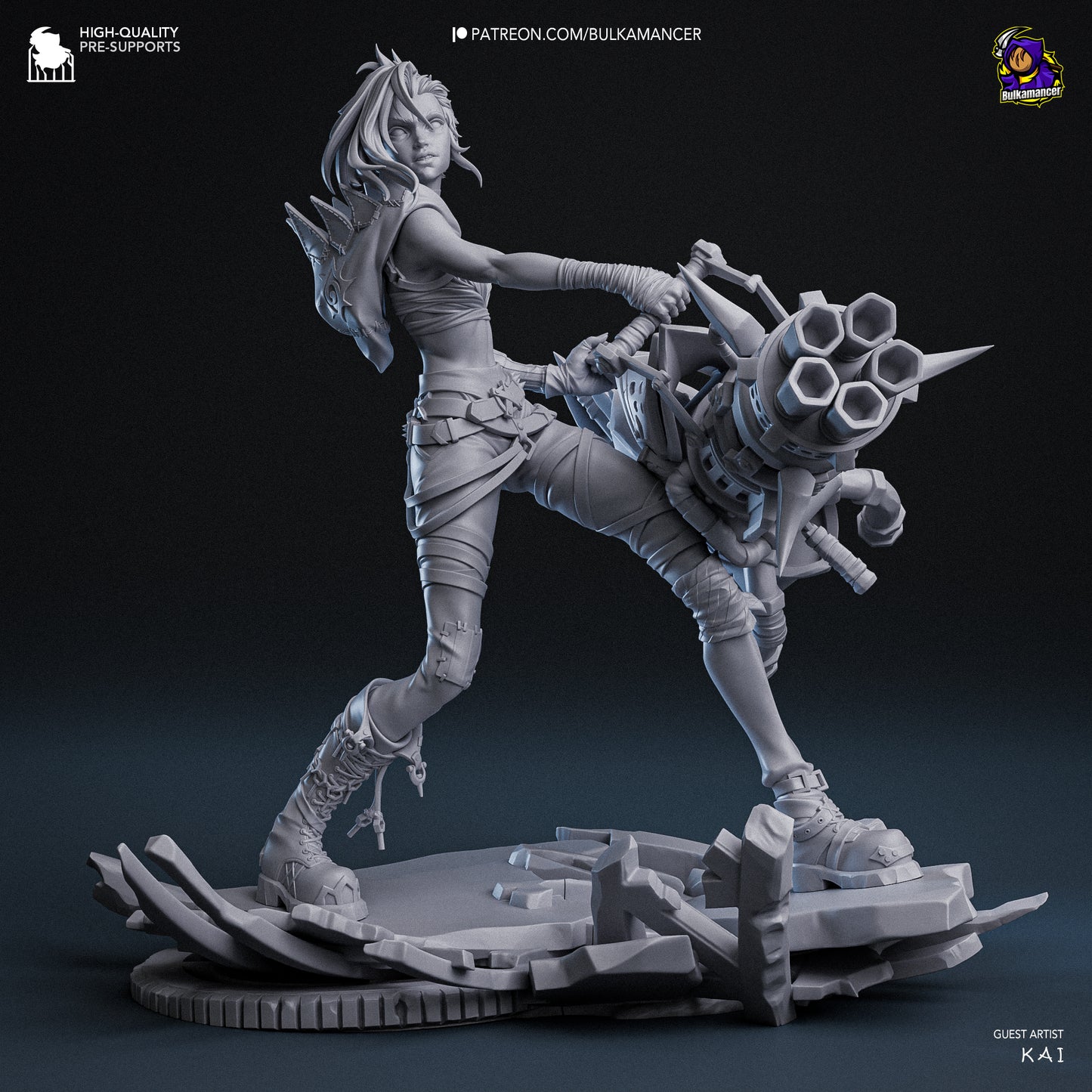 Jinx Garage Kit | Fanmade Model by Bulkamancer| Manic pixie girl | 3D Printed - Sephiknot