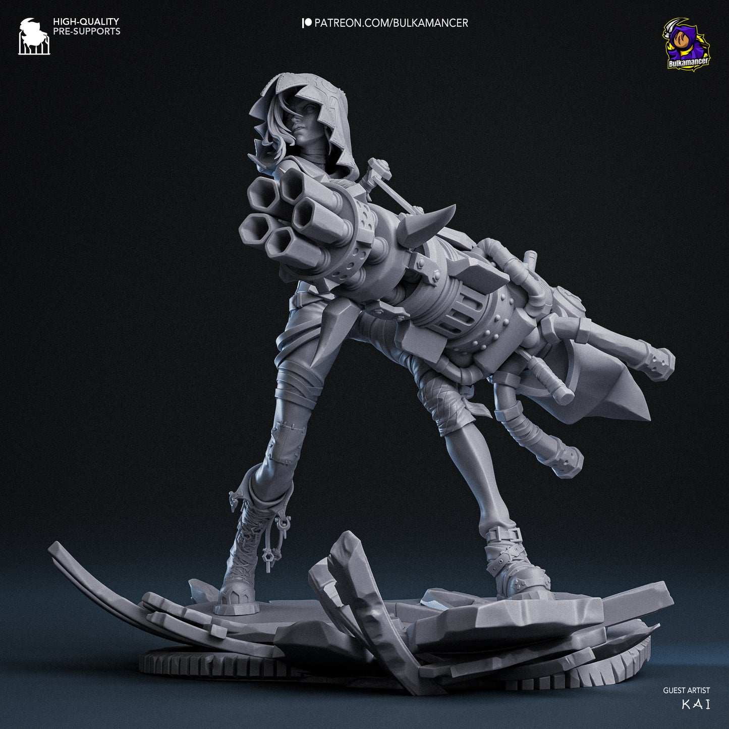 Jinx Garage Kit | Fanmade Model by Bulkamancer| Manic pixie girl | 3D Printed - Sephiknot