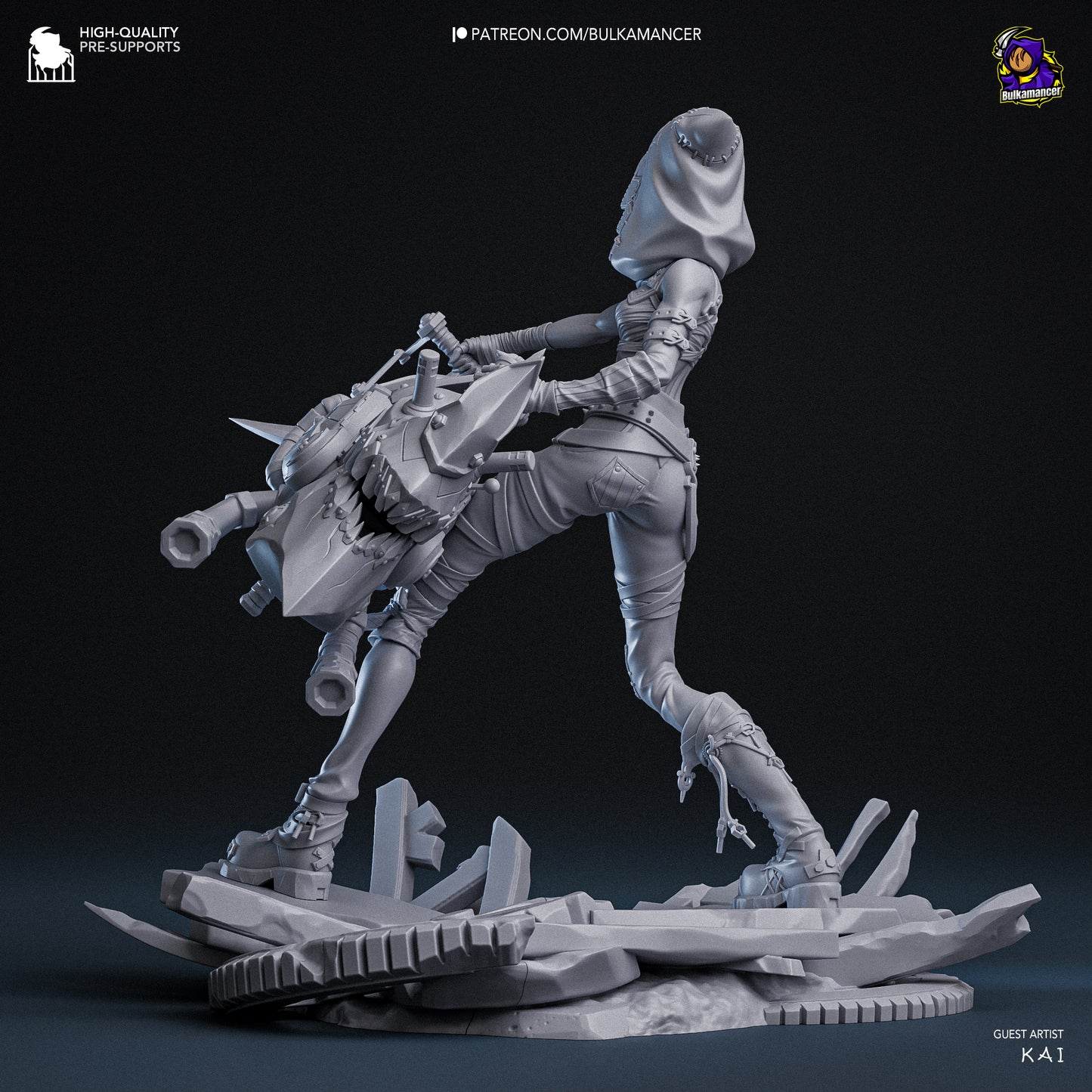Jinx Garage Kit | Fanmade Model by Bulkamancer| Manic pixie girl | 3D Printed - Sephiknot