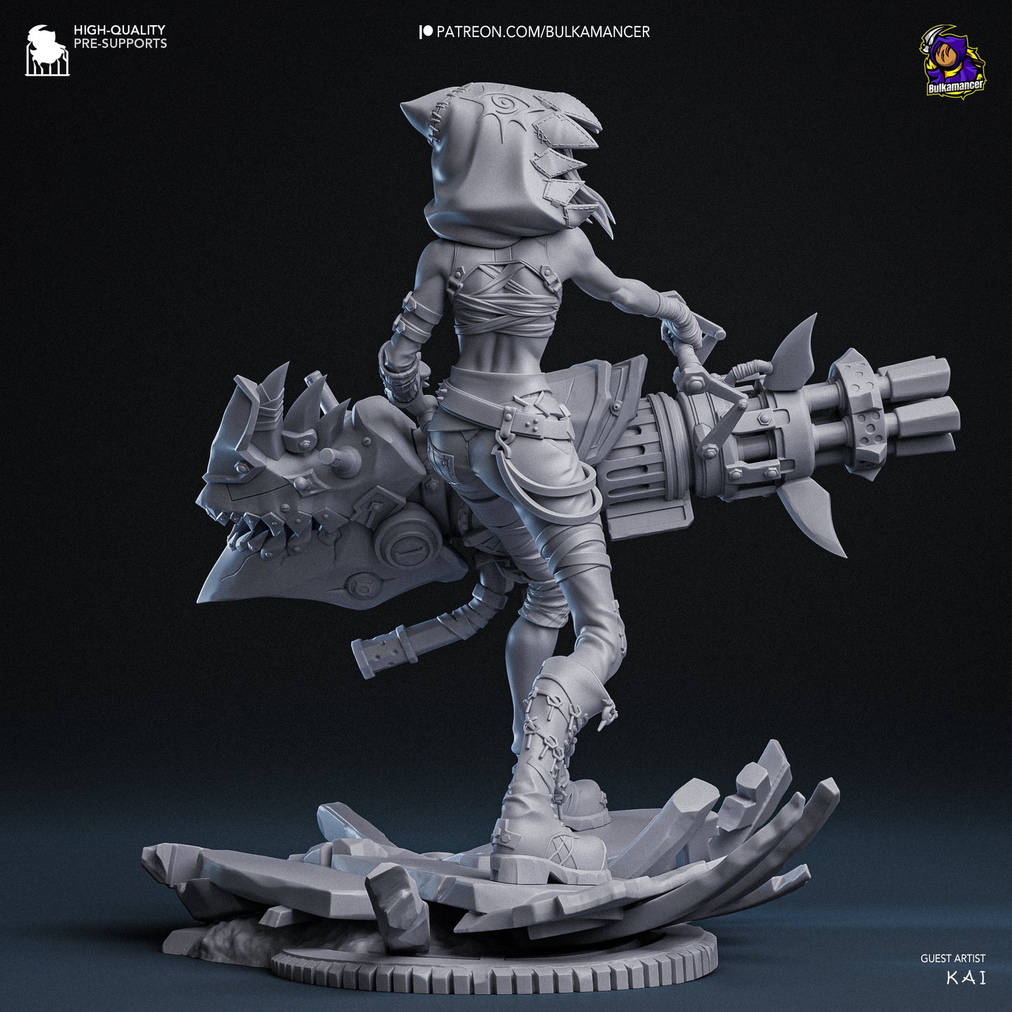 Jinx Garage Kit | Fanmade Model by Bulkamancer| Manic pixie girl | 3D Printed - Sephiknot