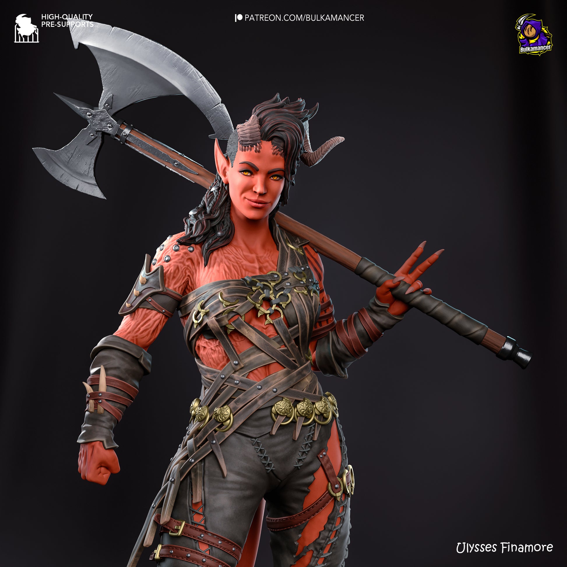 Baldur's Gate 3 Karlach Garage Kit | Fanmade Model by Bulkamancer | Barbarian mommy | 3D Printed - Sephiknot