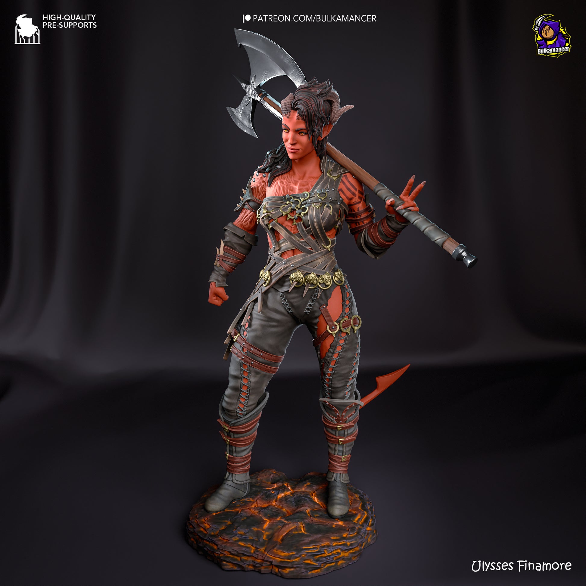 Baldur's Gate 3 Karlach Garage Kit | Fanmade Model by Bulkamancer | Barbarian mommy | 3D Printed - Sephiknot