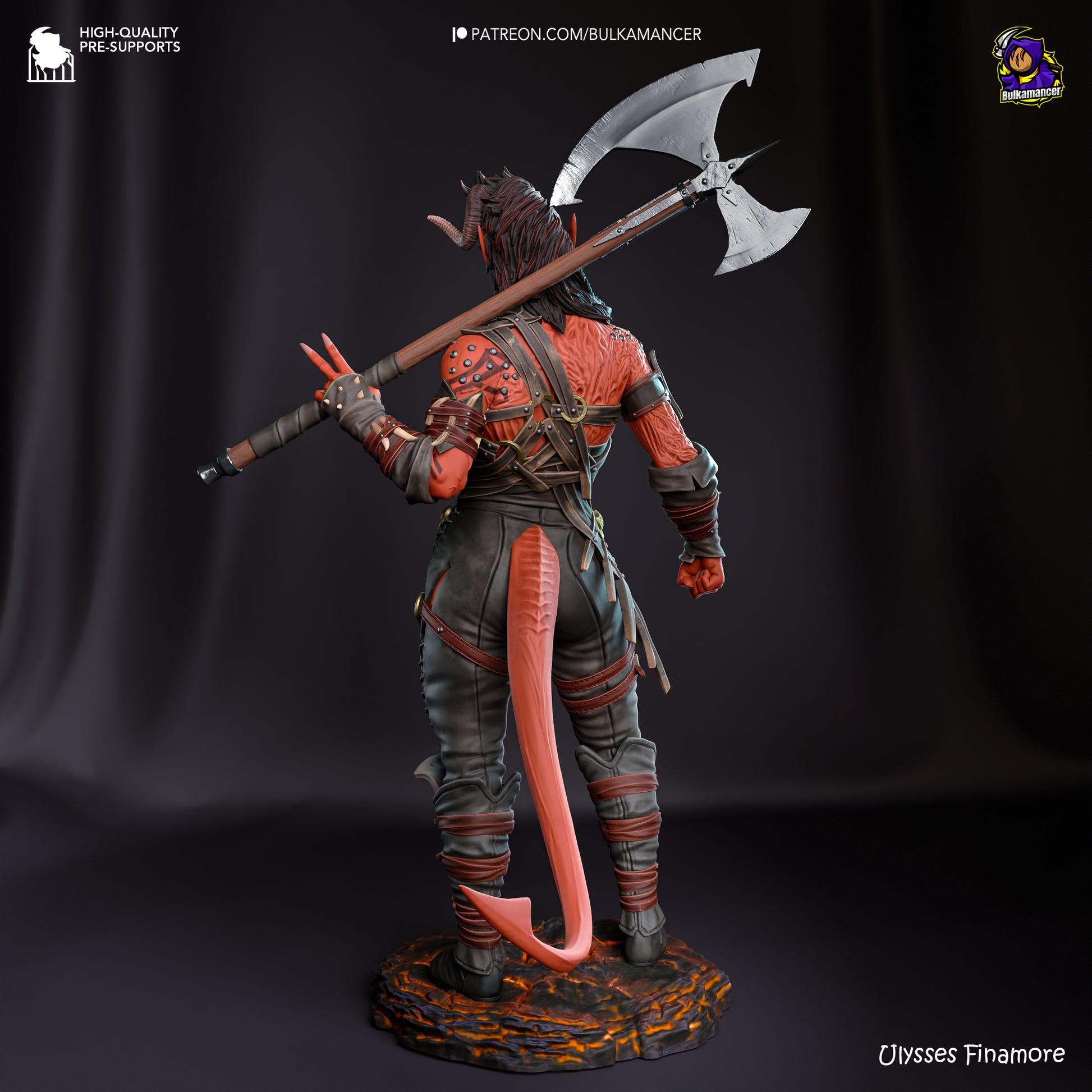 Baldur's Gate 3 Karlach Garage Kit | Fanmade Model by Bulkamancer | Barbarian mommy | 3D Printed - Sephiknot