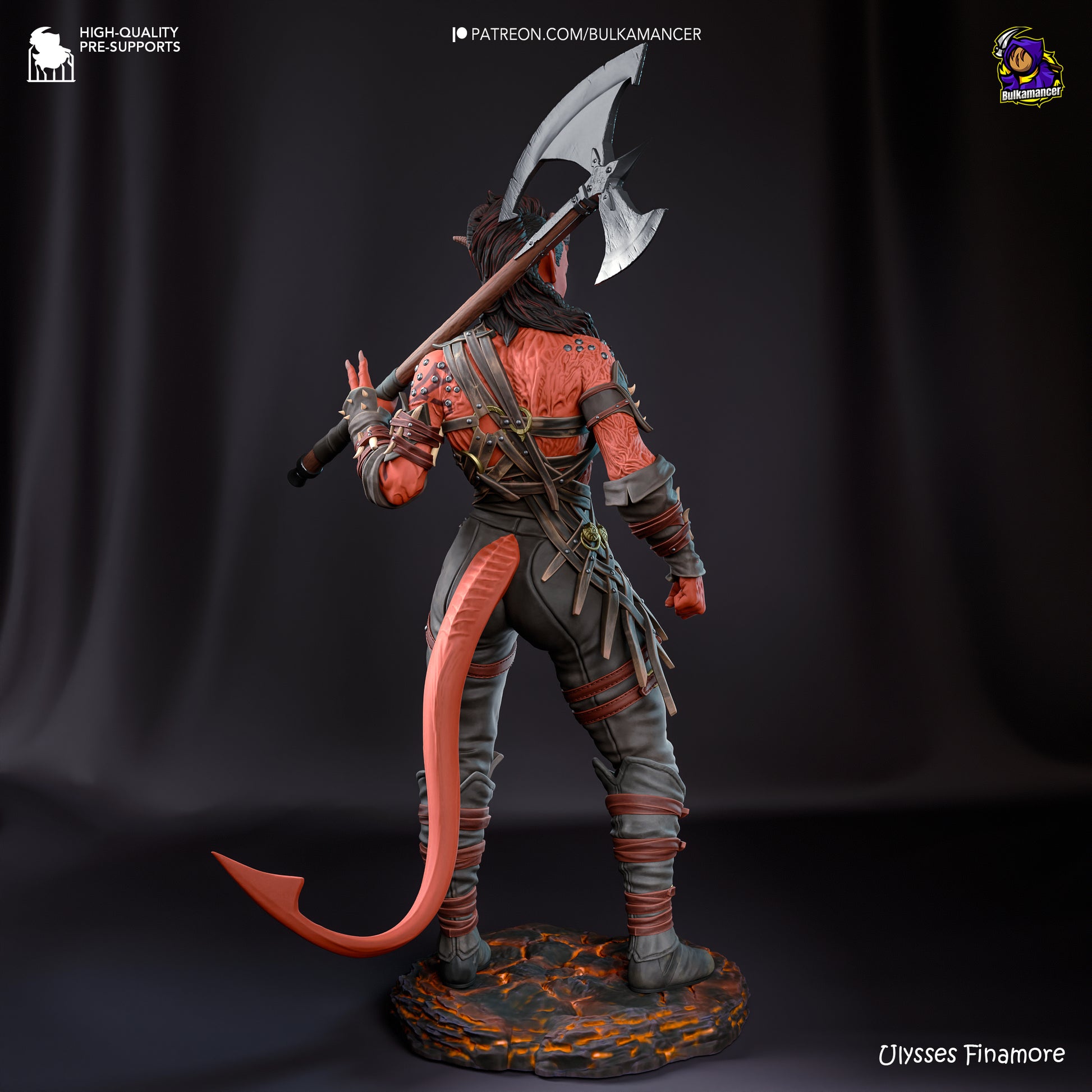 Baldur's Gate 3 Karlach Garage Kit | Fanmade Model by Bulkamancer | Barbarian mommy | 3D Printed - Sephiknot