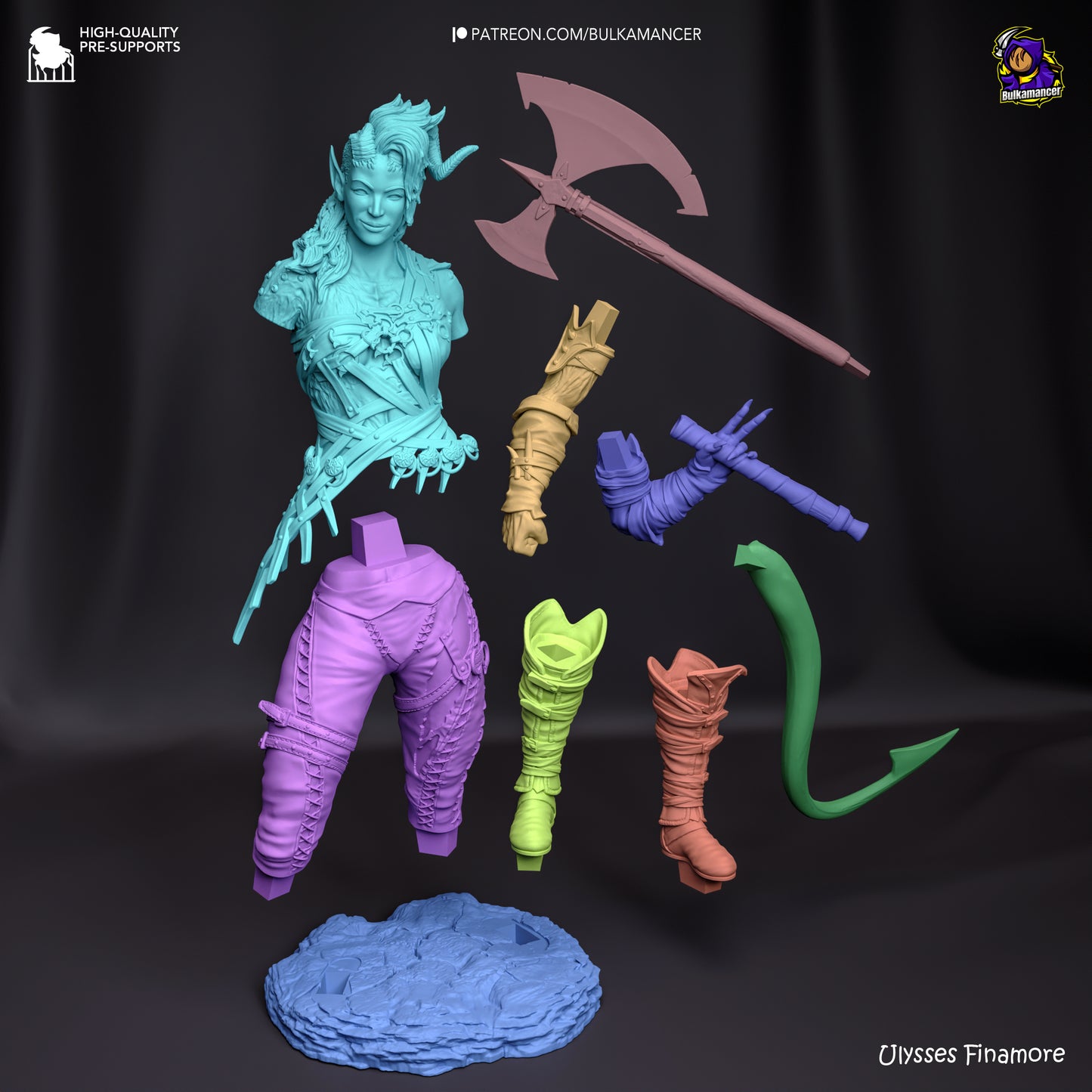 Baldur's Gate 3 Karlach Garage Kit | Fanmade Model by Bulkamancer | Barbarian mommy | 3D Printed - Sephiknot