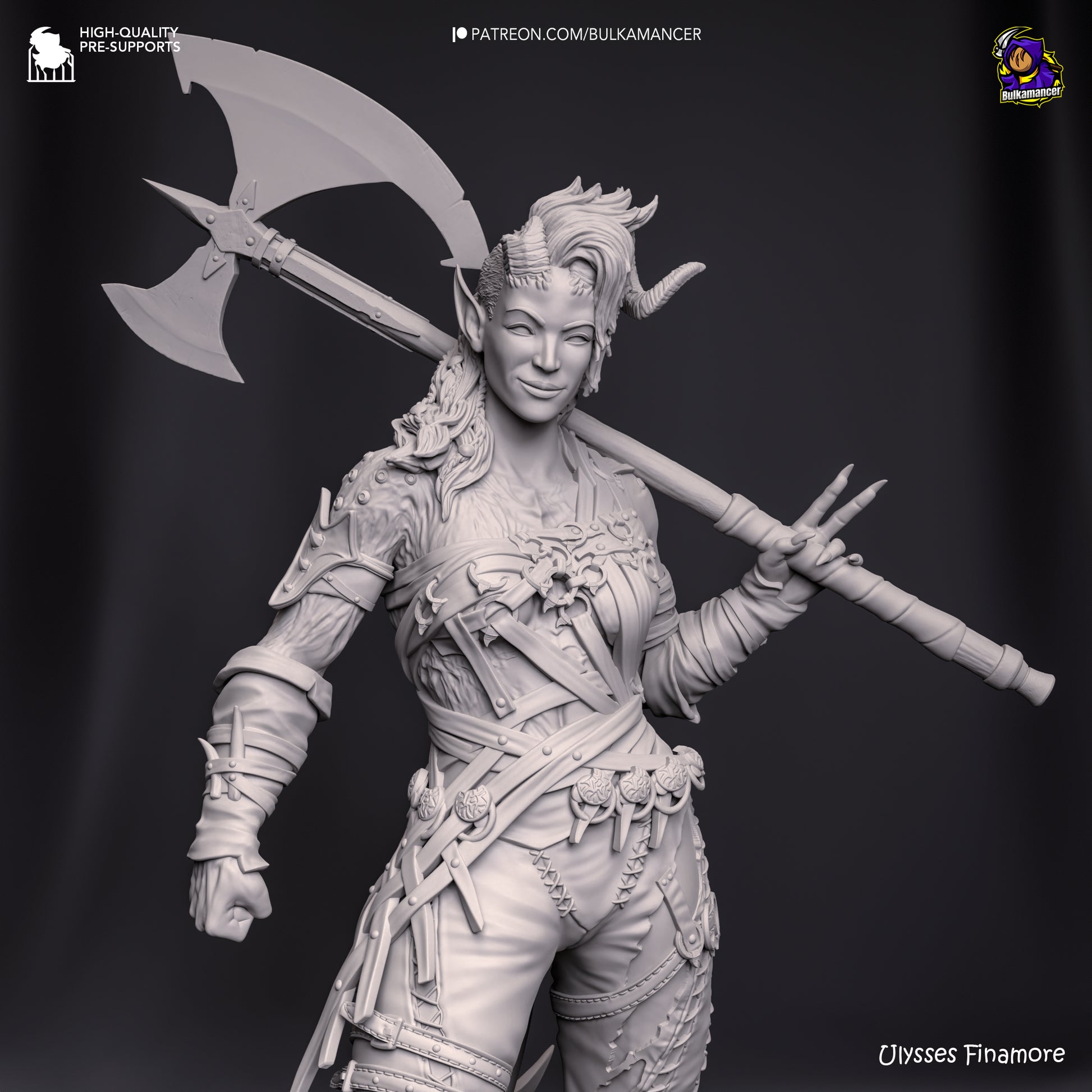 Baldur's Gate 3 Karlach Garage Kit | Fanmade Model by Bulkamancer | Barbarian mommy | 3D Printed - Sephiknot