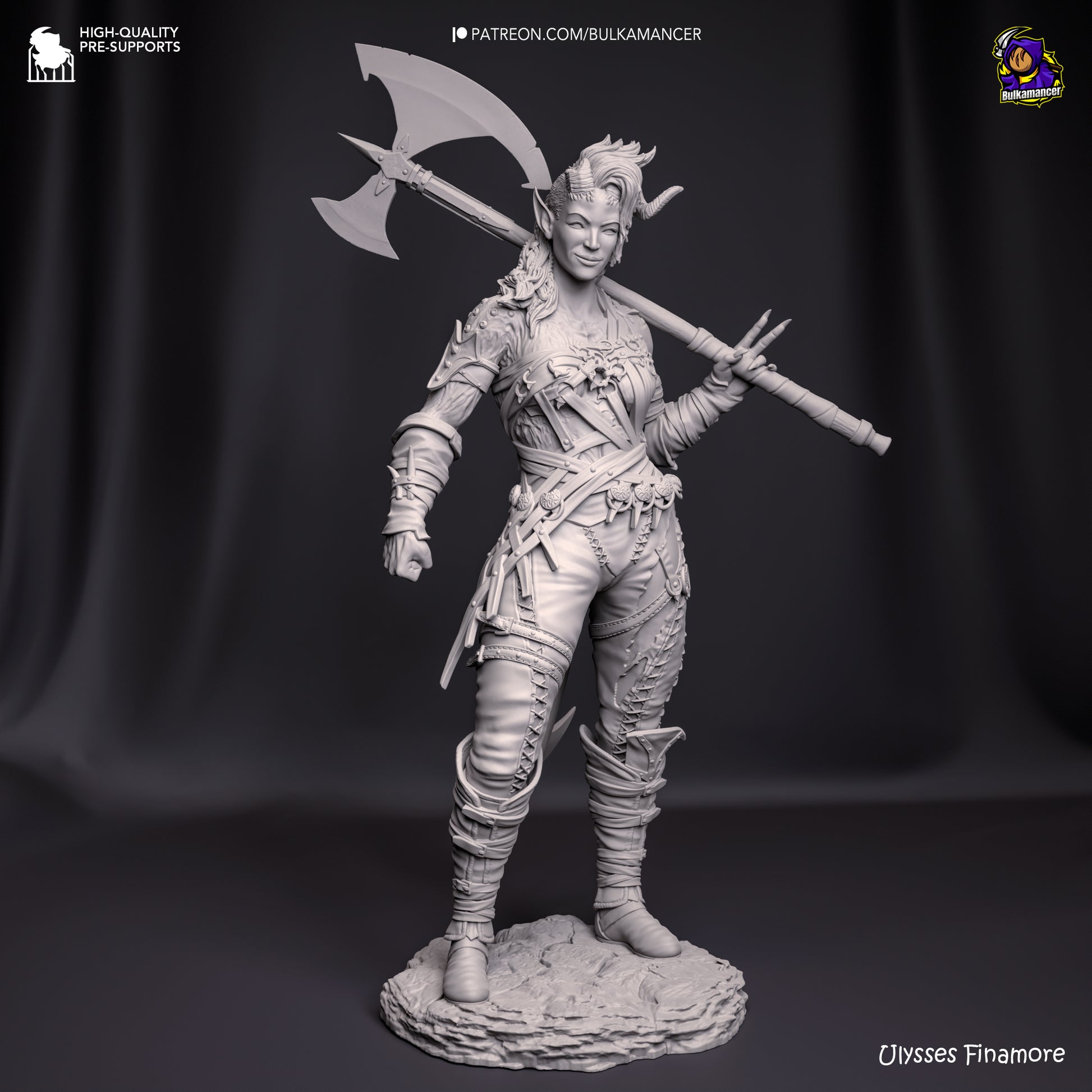 Baldur's Gate 3 Karlach Garage Kit | Fanmade Model by Bulkamancer | Barbarian mommy | 3D Printed - Sephiknot