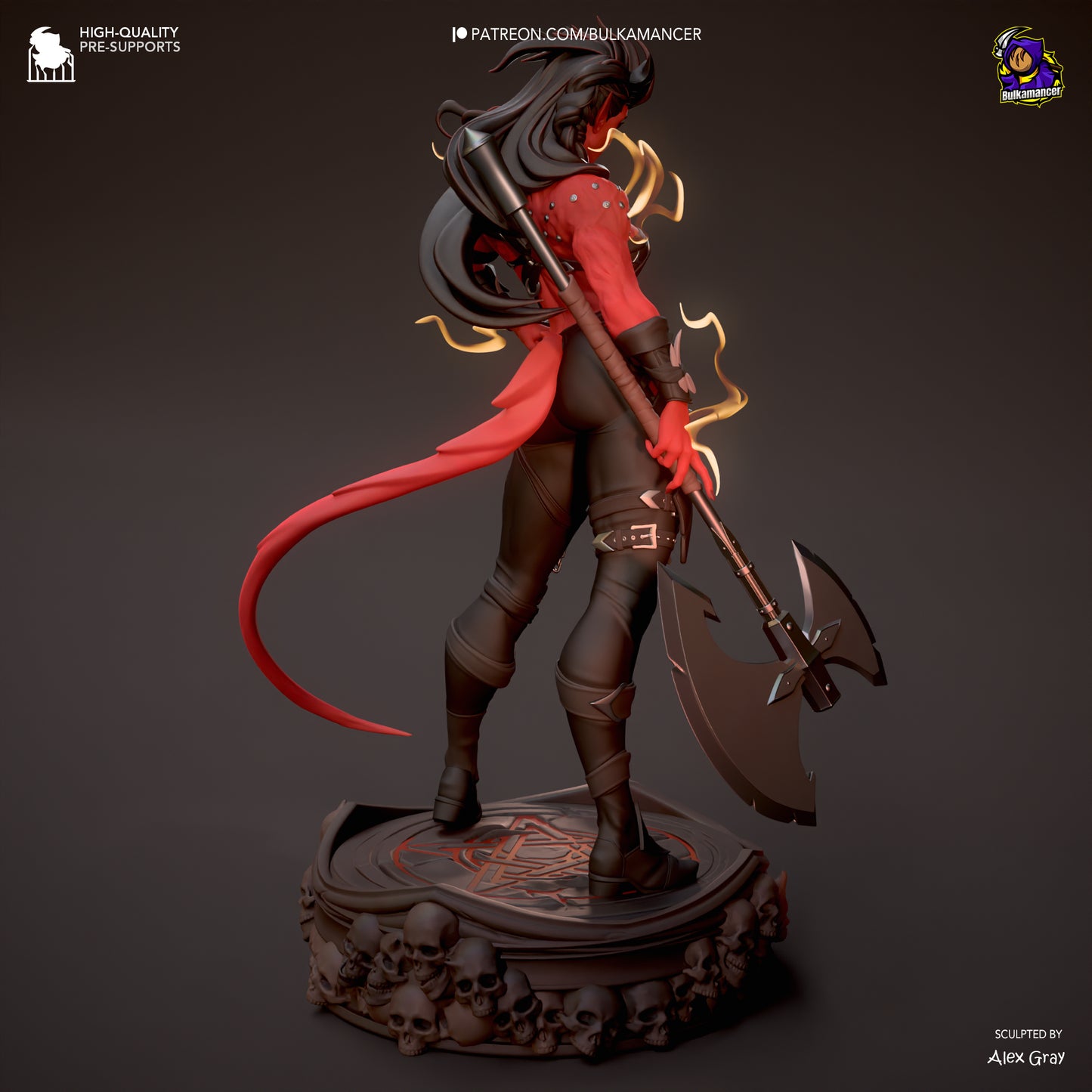 Baldur's Gate 3 Stylized Karlach Garage Kit | Fanmade Model by Bulkamancer | Barbarian mommy | 3D Printed - Sephiknot