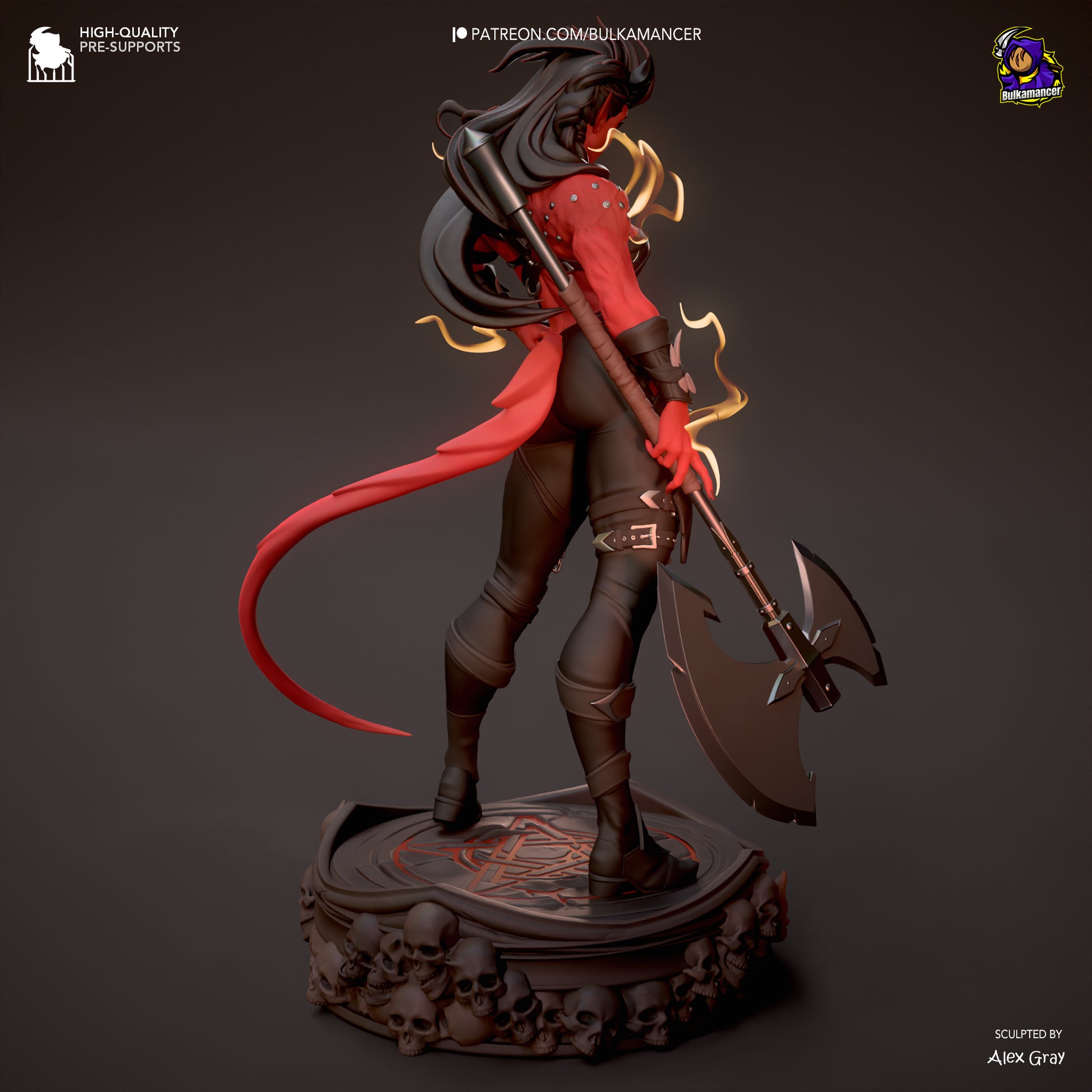 Baldur's Gate 3 Stylized Karlach Garage Kit | Fanmade Model by Bulkamancer | Barbarian mommy | 3D Printed - Sephiknot