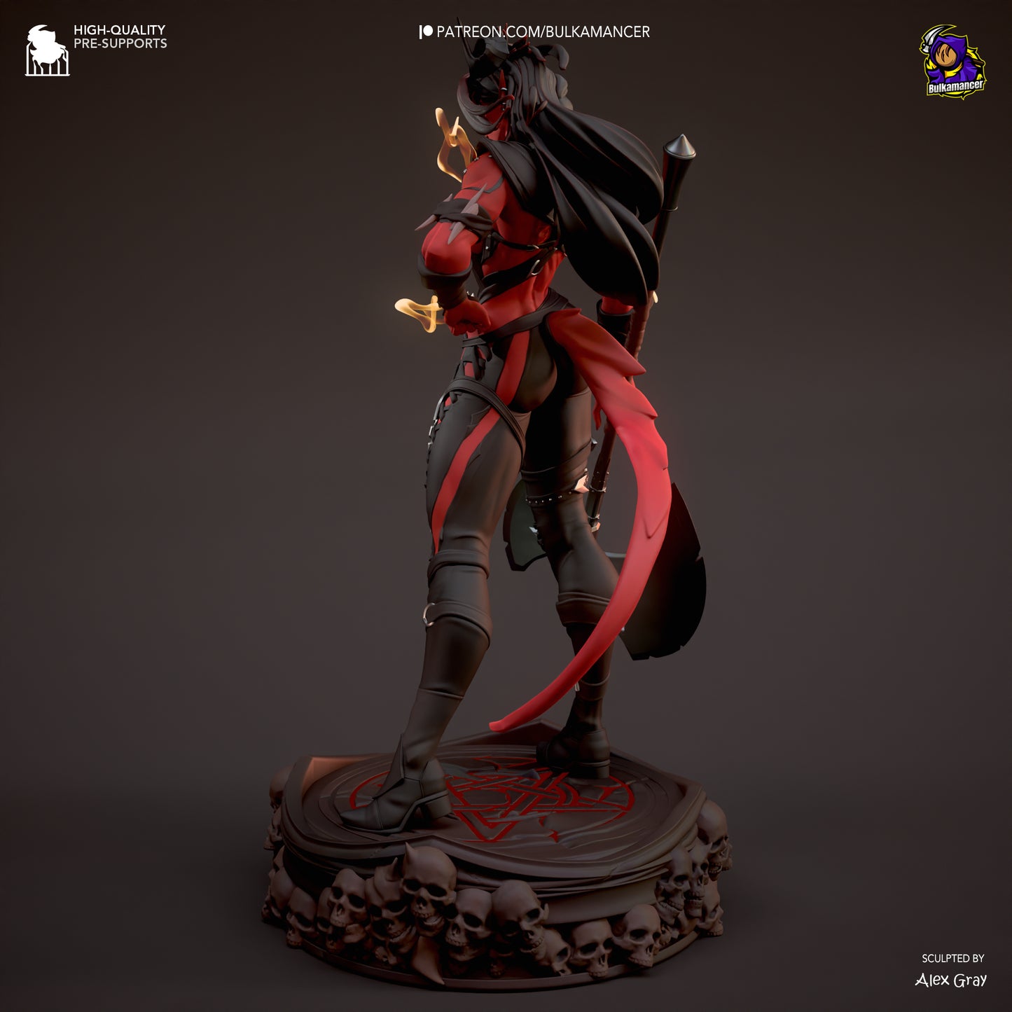 Baldur's Gate 3 Stylized Karlach Garage Kit | Fanmade Model by Bulkamancer | Barbarian mommy | 3D Printed - Sephiknot