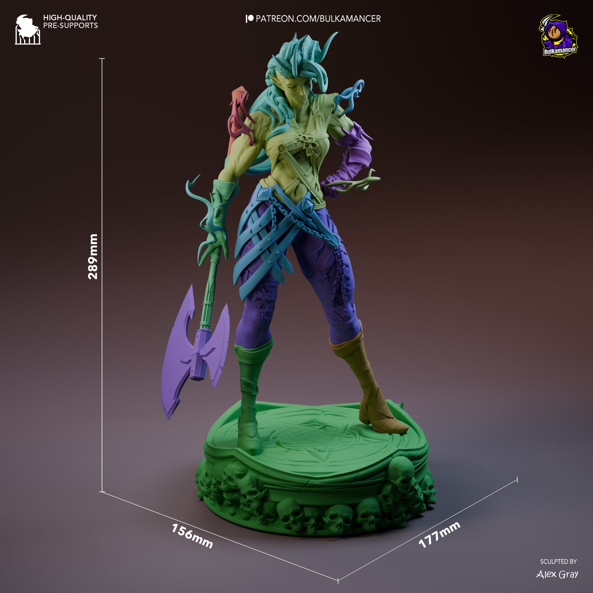 Baldur's Gate 3 Stylized Karlach Garage Kit | Fanmade Model by Bulkamancer | Barbarian mommy | 3D Printed - Sephiknot