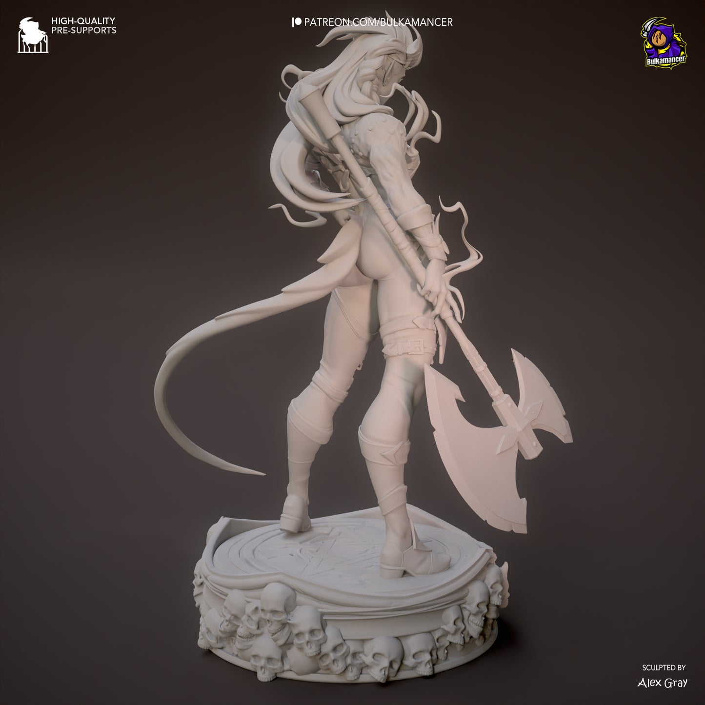 Baldur's Gate 3 Stylized Karlach Garage Kit | Fanmade Model by Bulkamancer | Barbarian mommy | 3D Printed - Sephiknot
