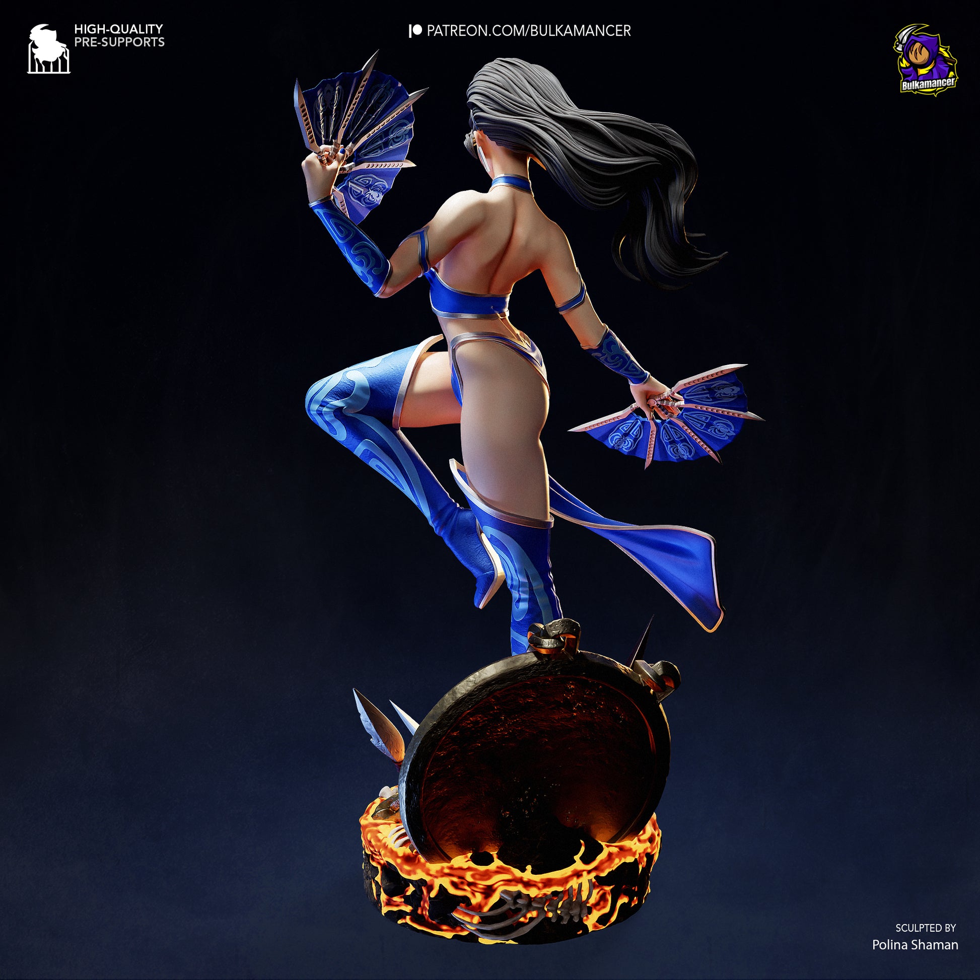 Kitana from Mortal Kombat by Bulkamancer | High Quality Resin Print | Painted Commissions available! - Sephiknot