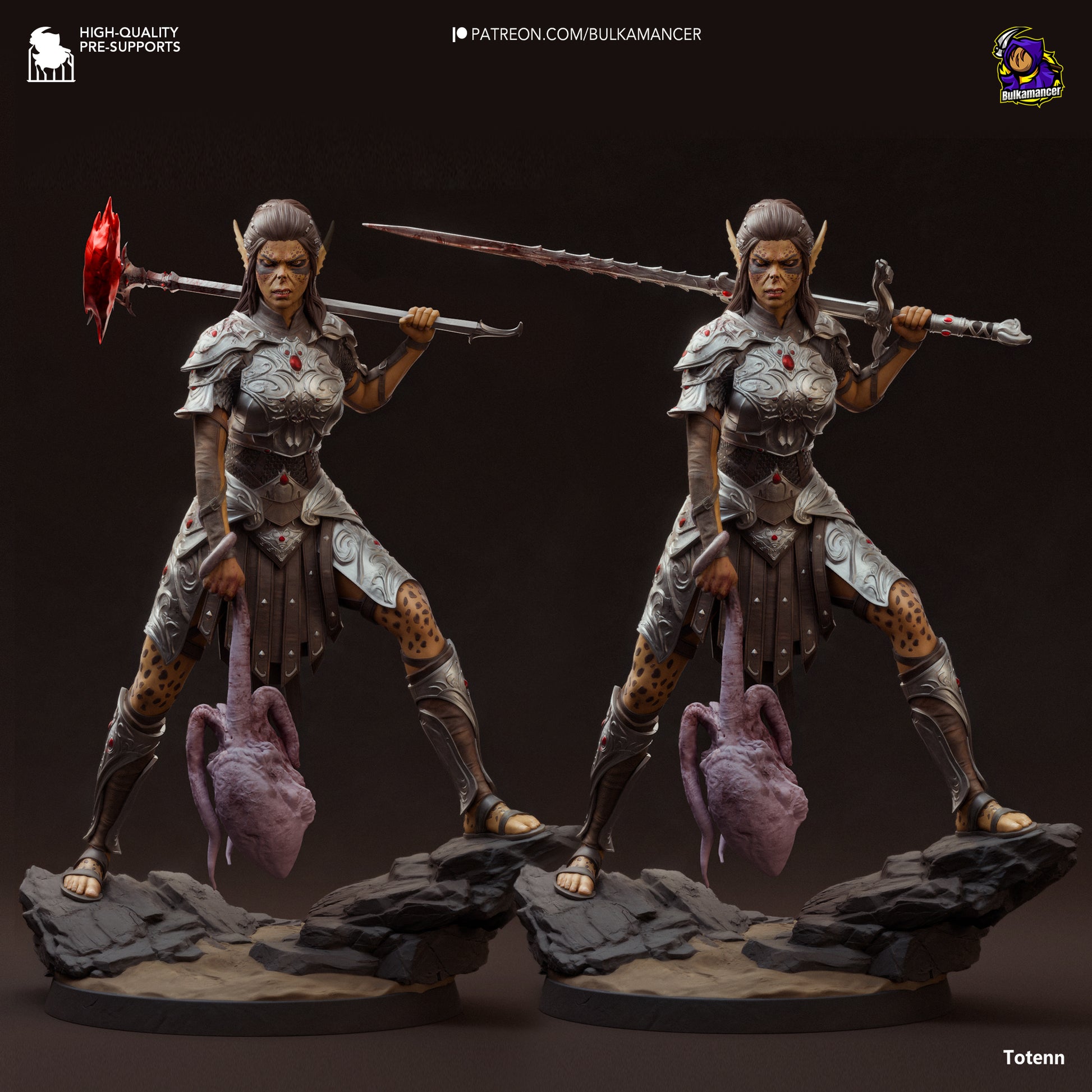 Baldur's Gate 3 Lae'zel Garage Kit | Fanmade Model by Bulkamancer | Githyaanki warrior | 3D Printed - Sephiknot