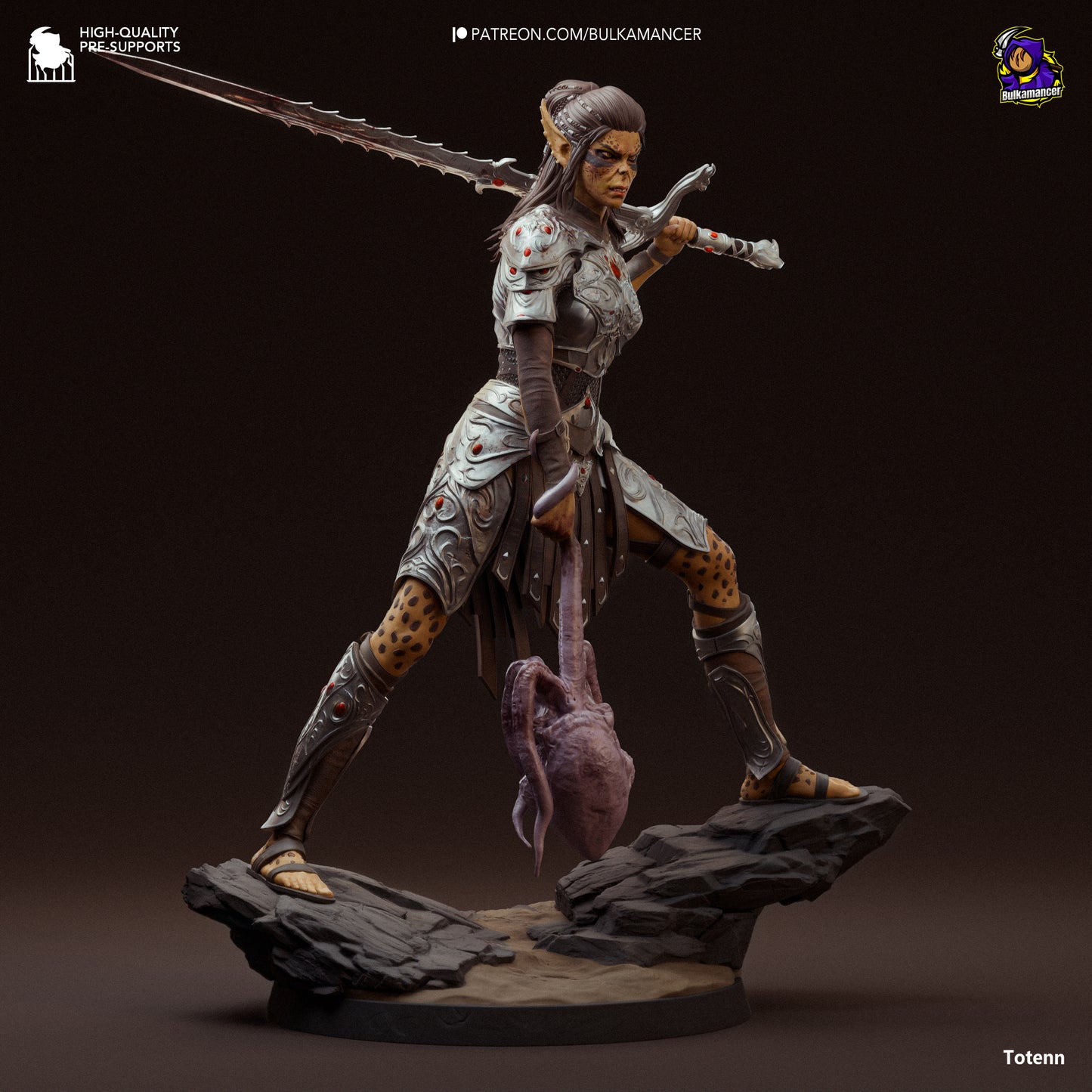 Baldur's Gate 3 Lae'zel Garage Kit | Fanmade Model by Bulkamancer | Githyaanki warrior | 3D Printed - Sephiknot