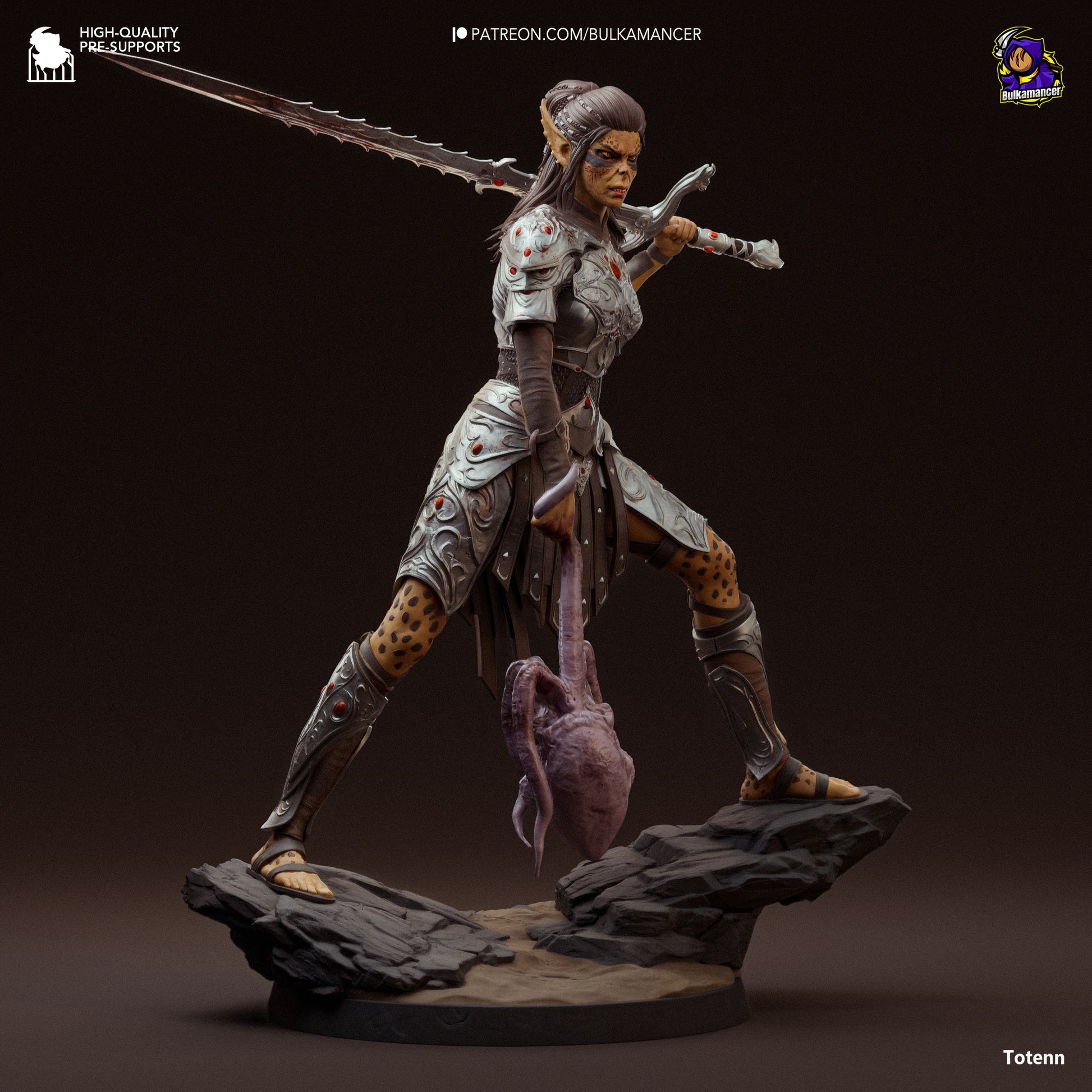 Baldur's Gate 3 Lae'zel Garage Kit | Fanmade Model by Bulkamancer | Githyaanki warrior | 3D Printed - Sephiknot