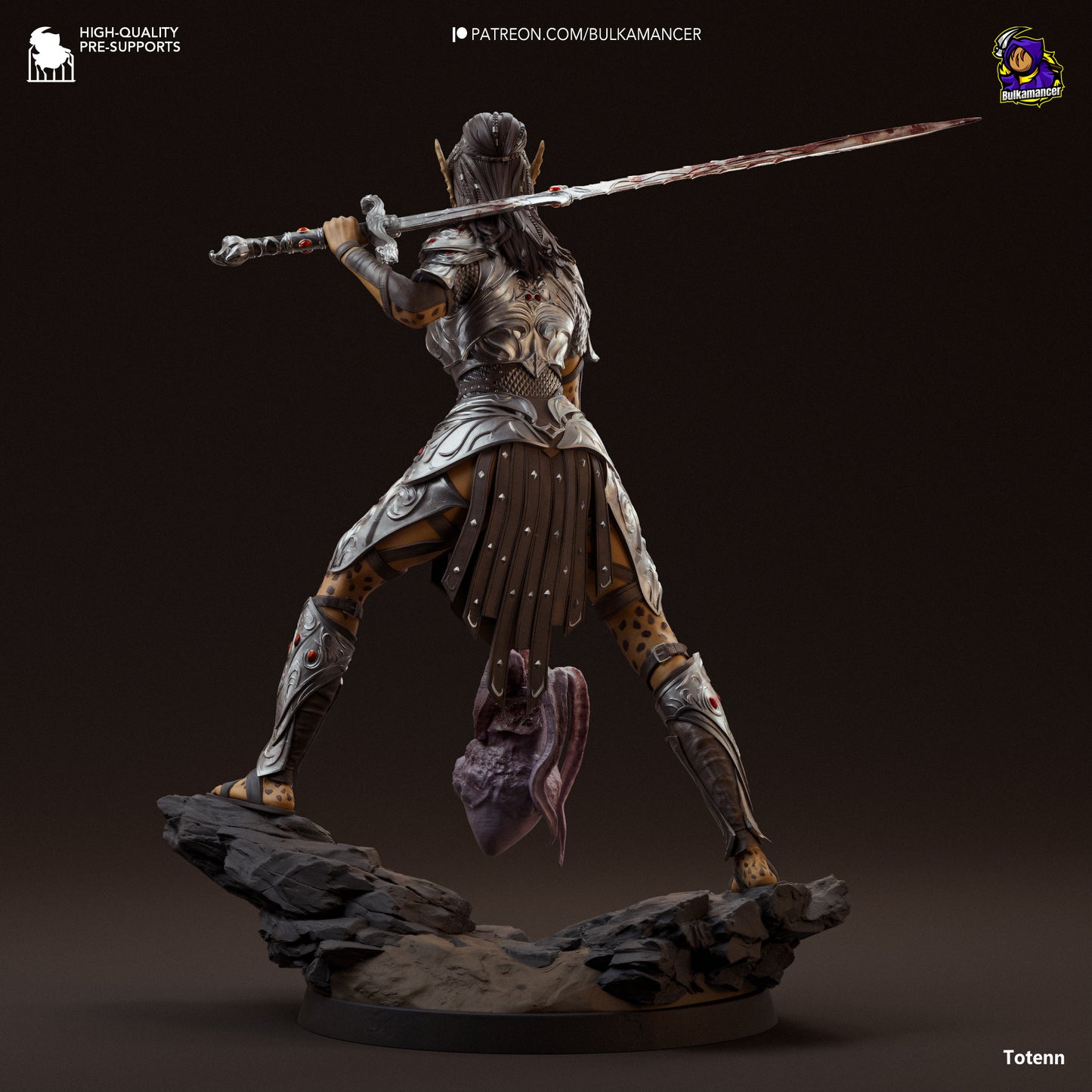 Baldur's Gate 3 Lae'zel Garage Kit | Fanmade Model by Bulkamancer | Githyaanki warrior | 3D Printed - Sephiknot