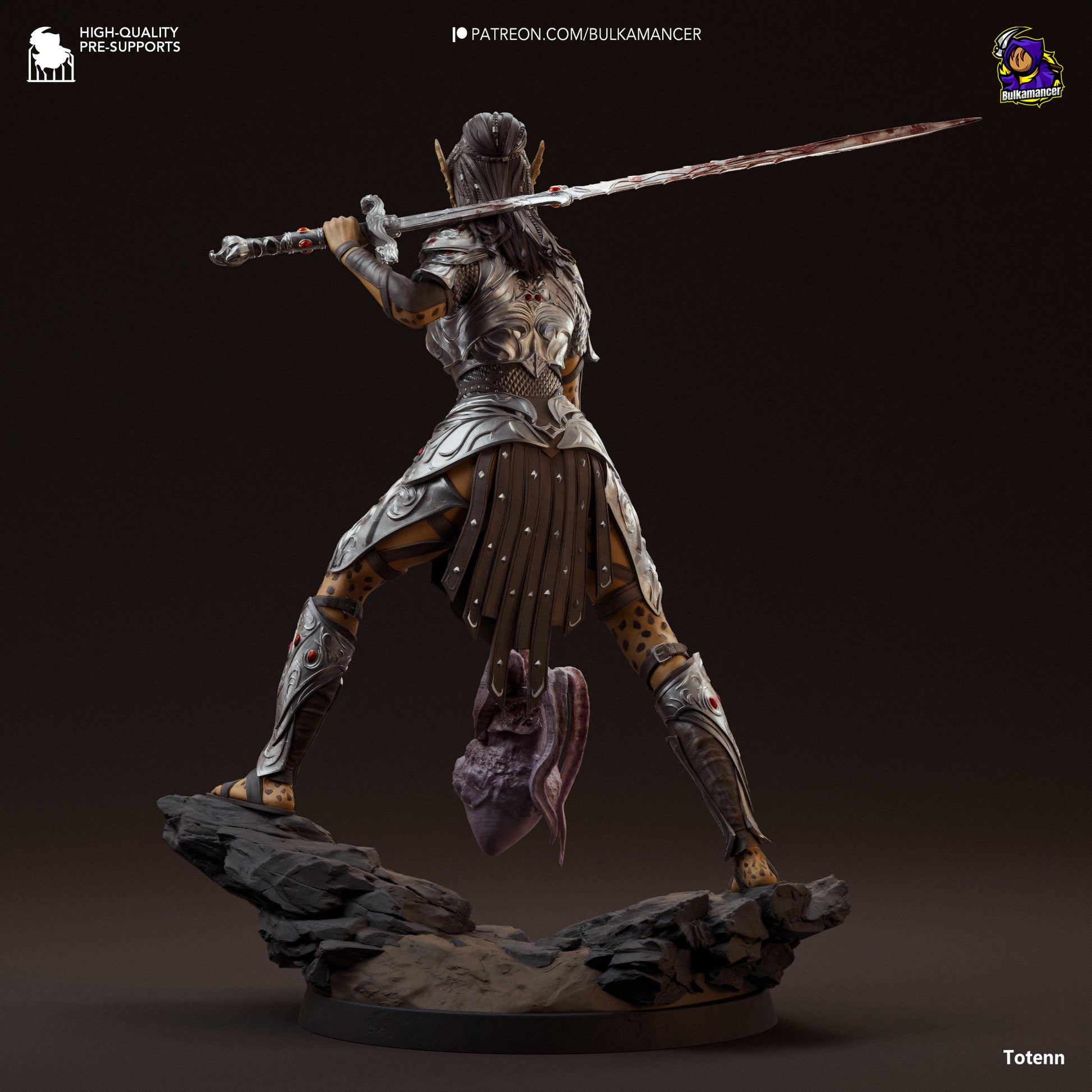Baldur's Gate 3 Lae'zel Garage Kit | Fanmade Model by Bulkamancer | Githyaanki warrior | 3D Printed - Sephiknot