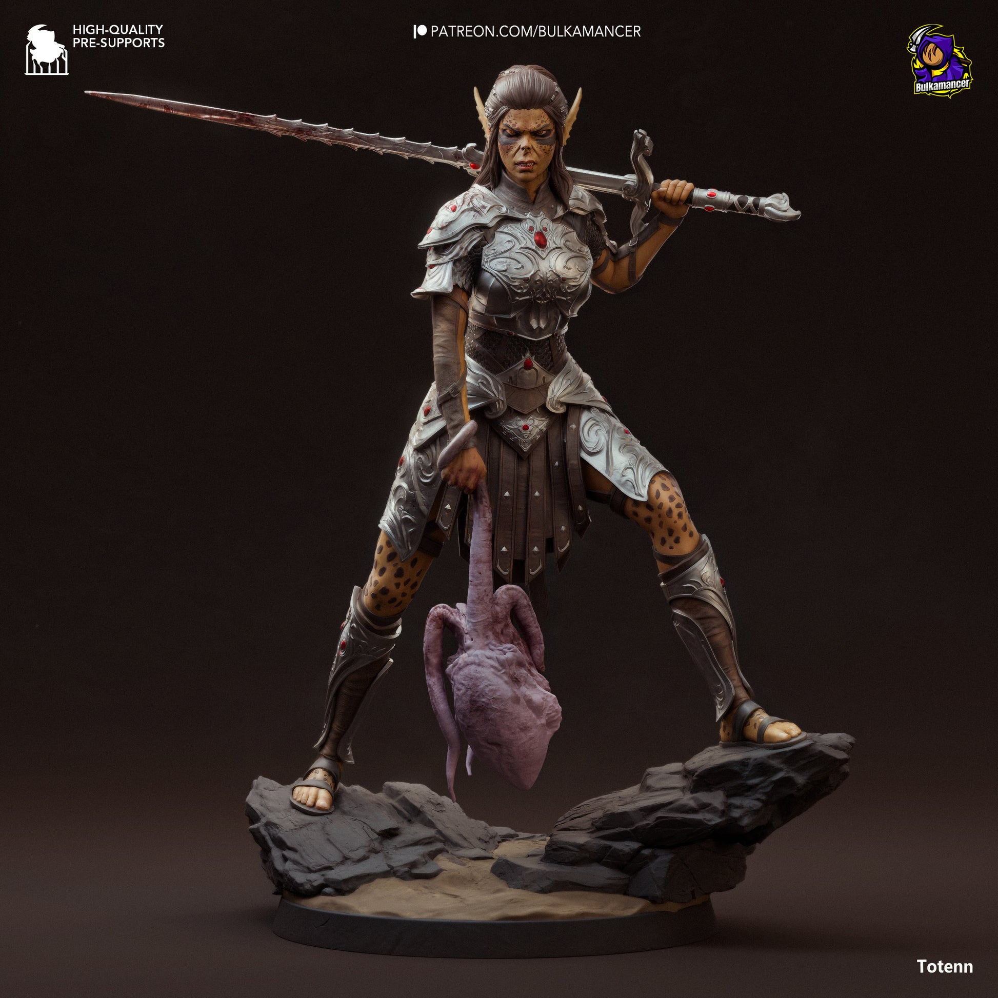 Baldur's Gate 3 Lae'zel Garage Kit | Fanmade Model by Bulkamancer | Githyaanki warrior | 3D Printed - Sephiknot