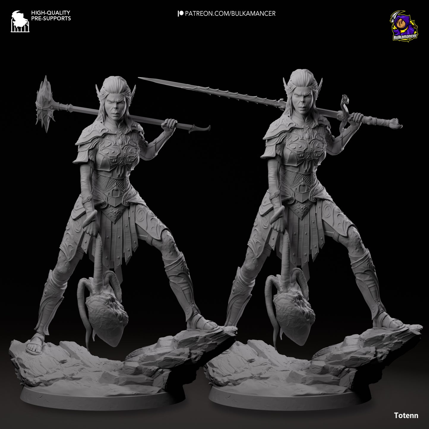 Baldur's Gate 3 Lae'zel Garage Kit | Fanmade Model by Bulkamancer | Githyaanki warrior | 3D Printed - Sephiknot