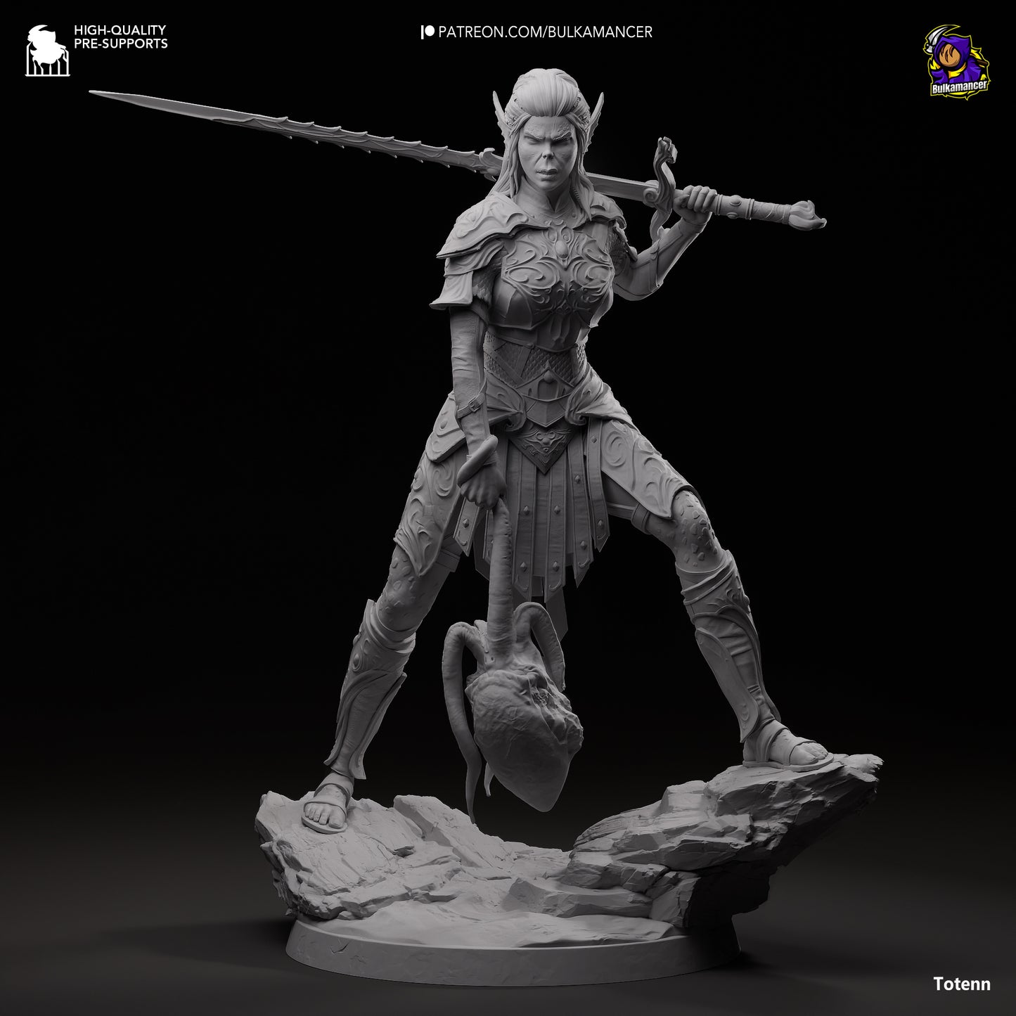 Baldur's Gate 3 Lae'zel Garage Kit | Fanmade Model by Bulkamancer | Githyaanki warrior | 3D Printed - Sephiknot