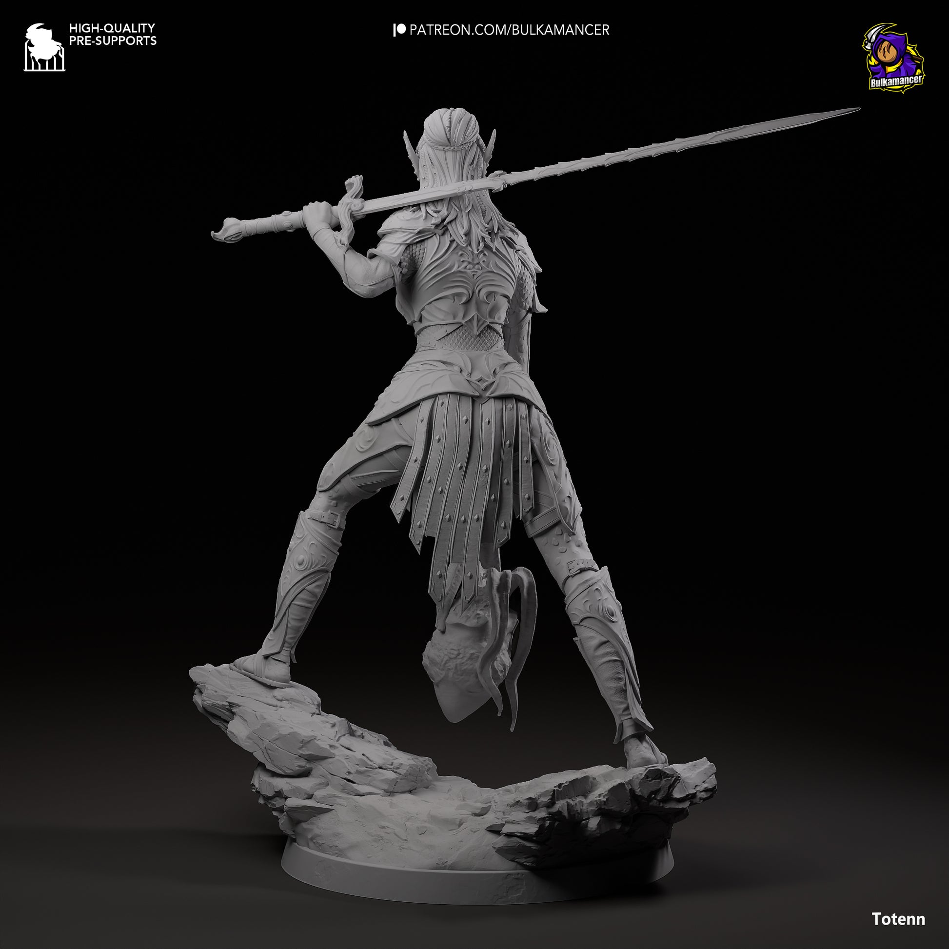 Baldur's Gate 3 Lae'zel Garage Kit | Fanmade Model by Bulkamancer | Githyaanki warrior | 3D Printed - Sephiknot