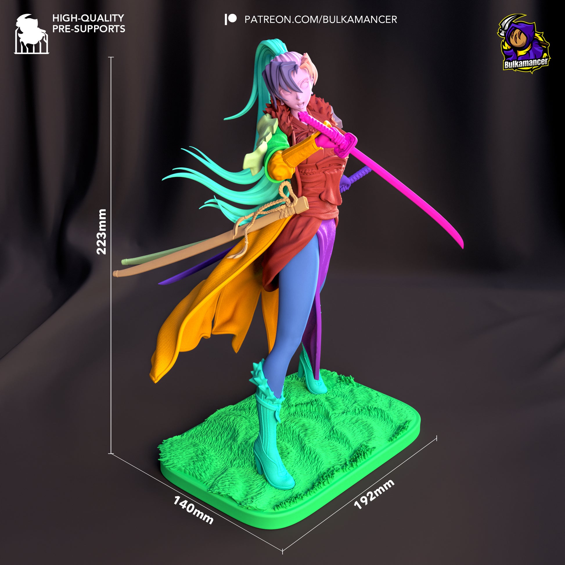 Blademaster of the Plains Garage Kit | Fanmade Model by Bulkamancer | 3D Printed - Sephiknot