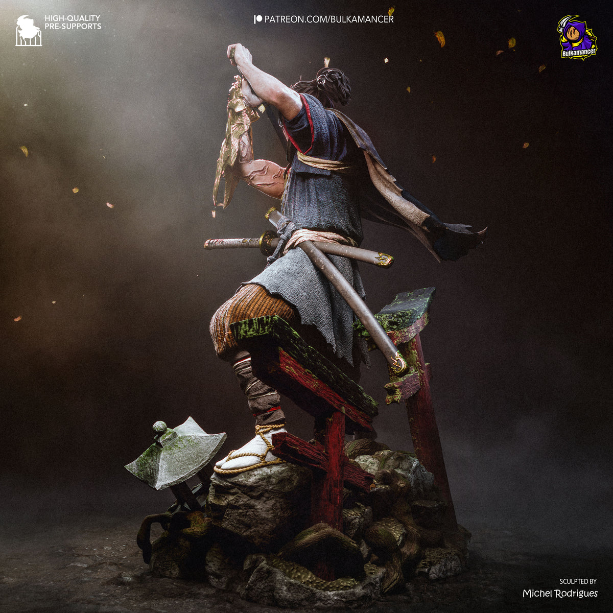Musashi by Bulkamancer | High Quality Resin Print | Painted Commissions available!