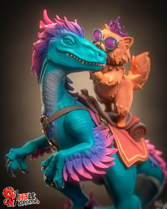 Donut and Mongo by h3ll creator | High Quality Resin Print | Painted Commissions available!