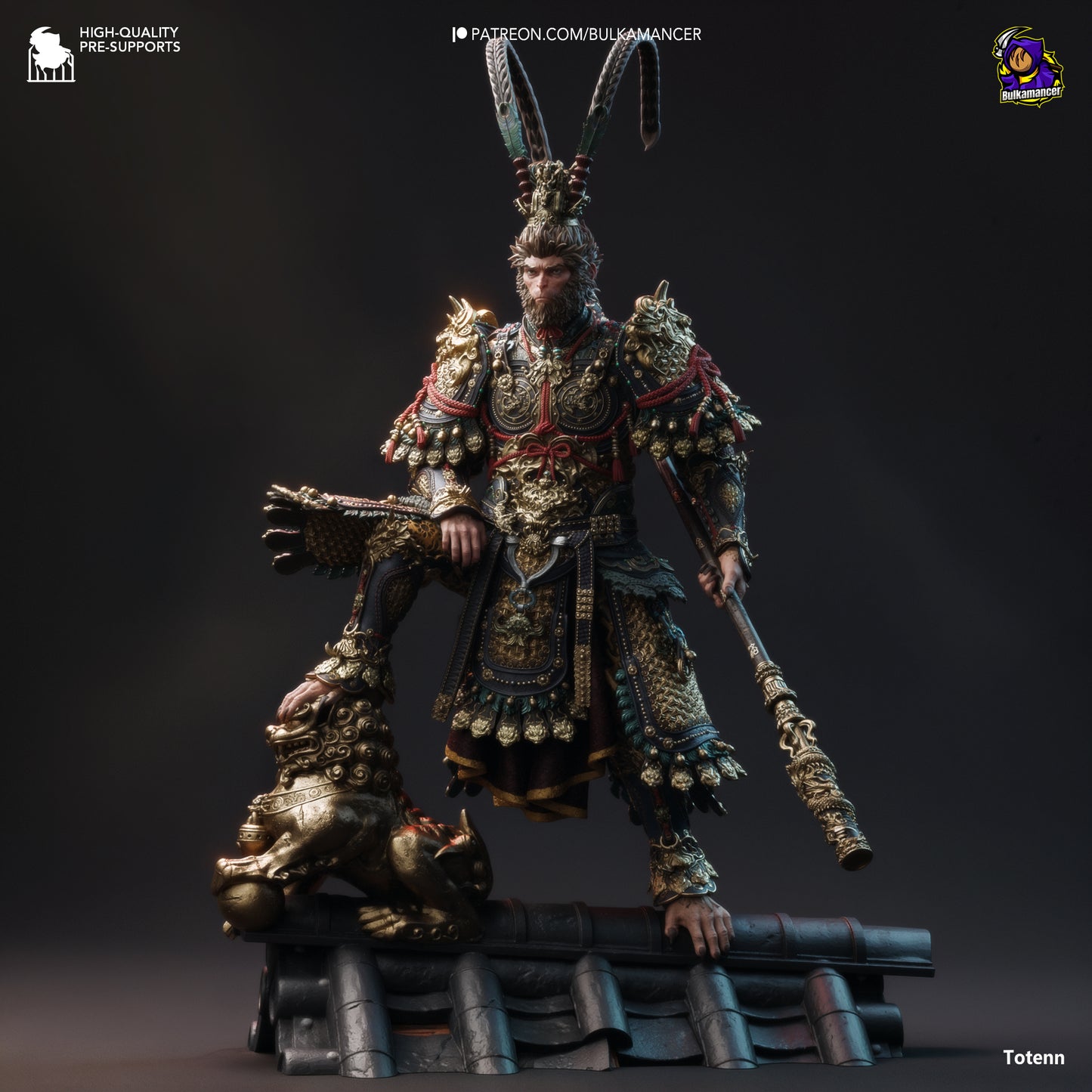Monkey King Garage Kit | Fanmade Model by Bulkamancer | 3D Printed - Sephiknot