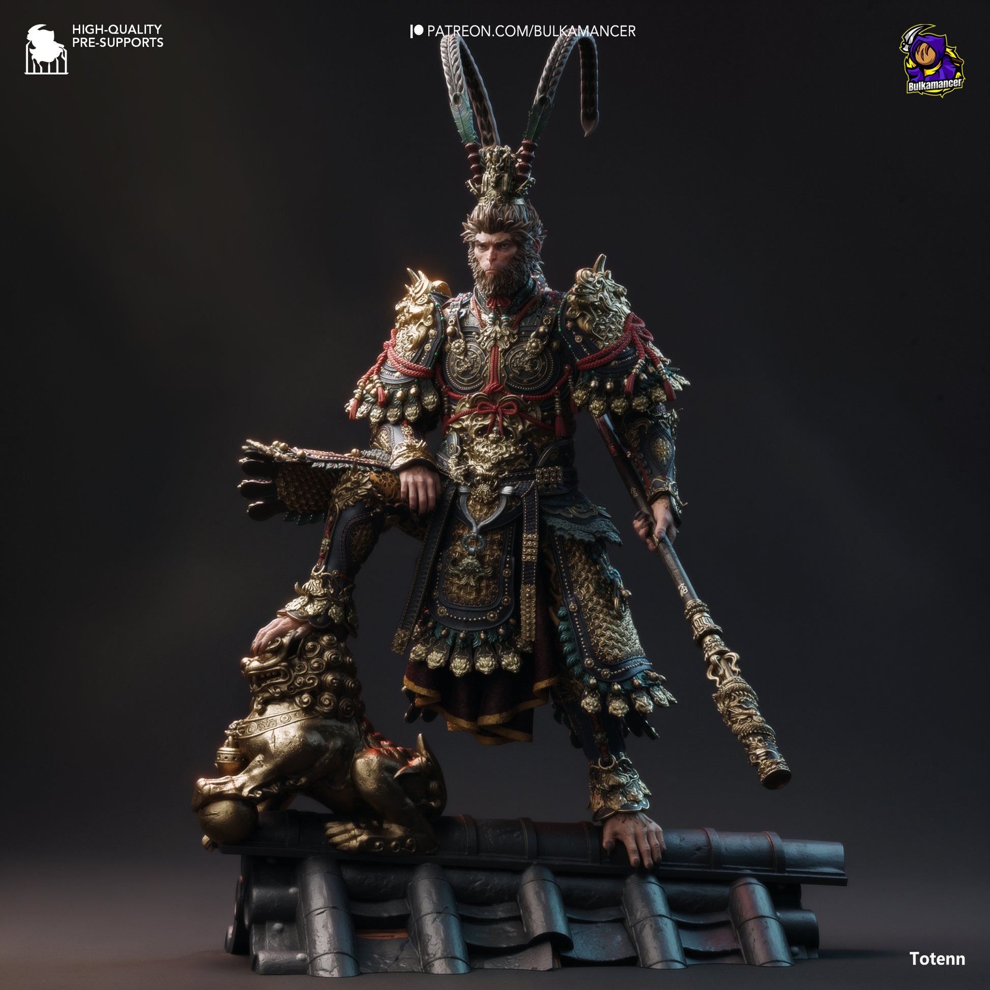 Monkey King Garage Kit | Fanmade Model by Bulkamancer | 3D Printed - Sephiknot