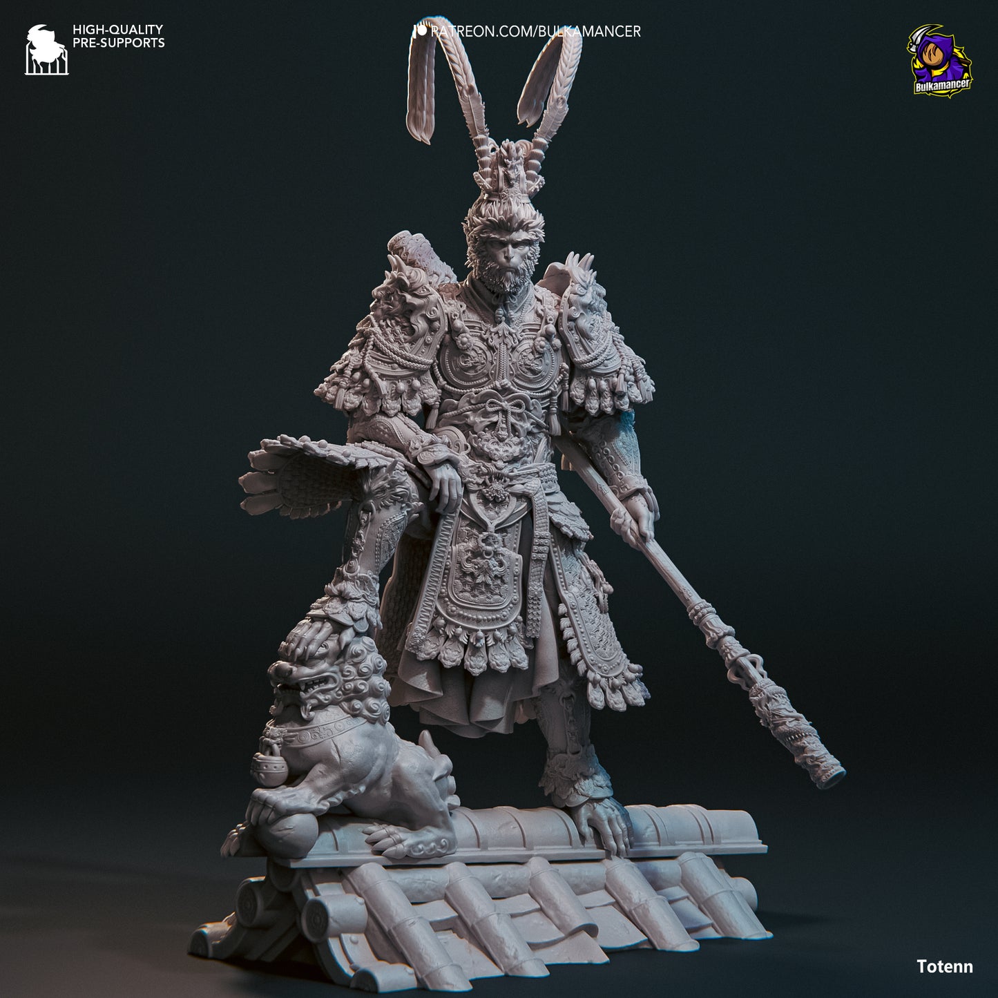 Monkey King Garage Kit | Fanmade Model by Bulkamancer | 3D Printed - Sephiknot