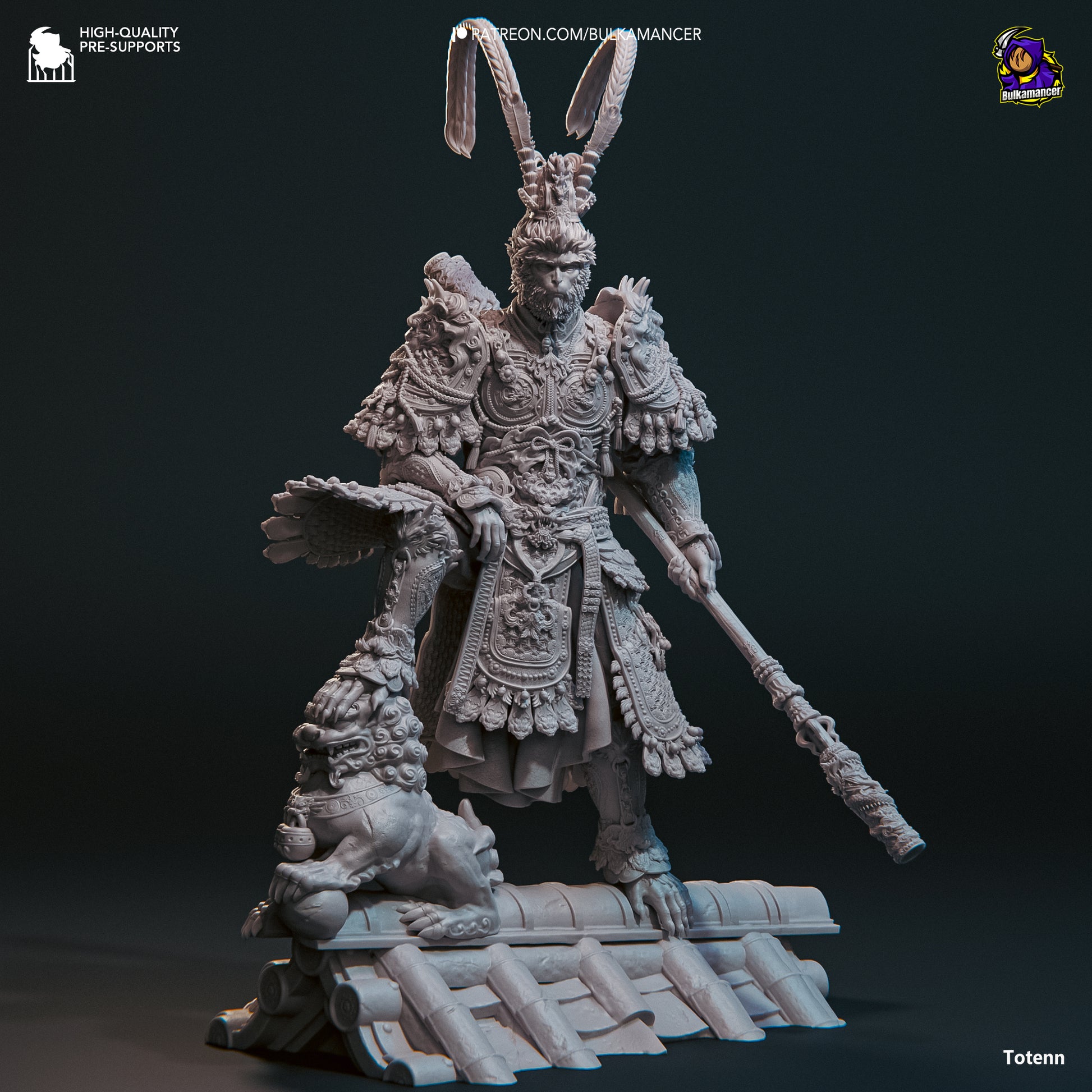 Monkey King Garage Kit | Fanmade Model by Bulkamancer | 3D Printed - Sephiknot