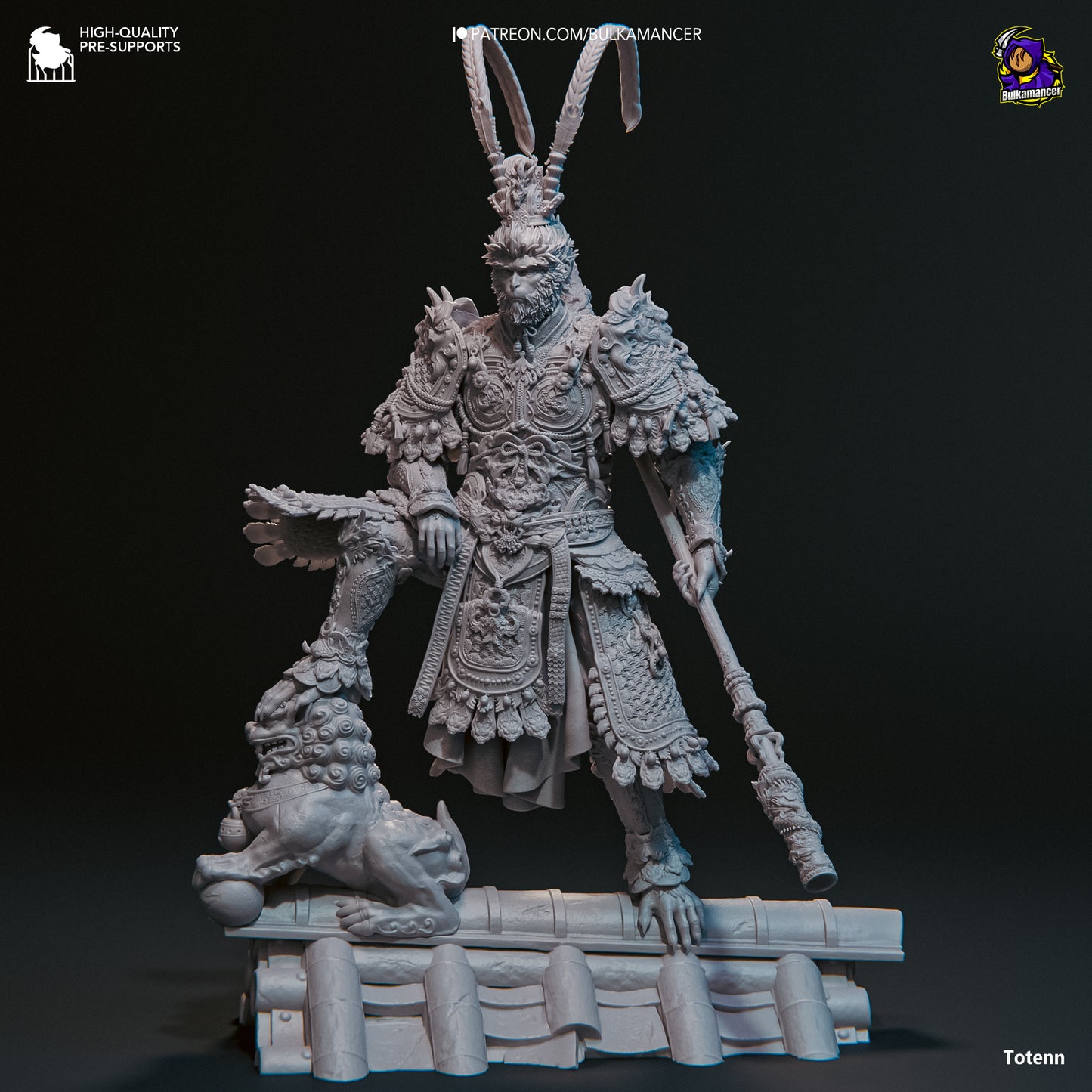 Monkey King Garage Kit | Fanmade Model by Bulkamancer | 3D Printed - Sephiknot