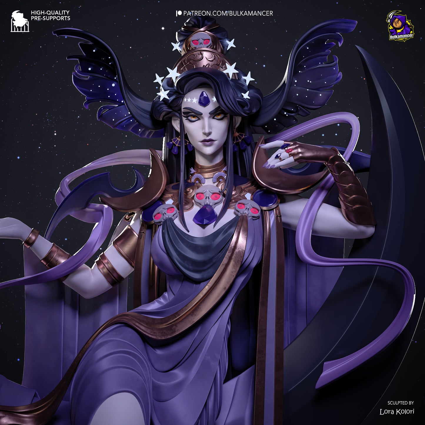 Nyx from Hades by Bulkamancer | High Quality Resin Print | Painted Commissions available!