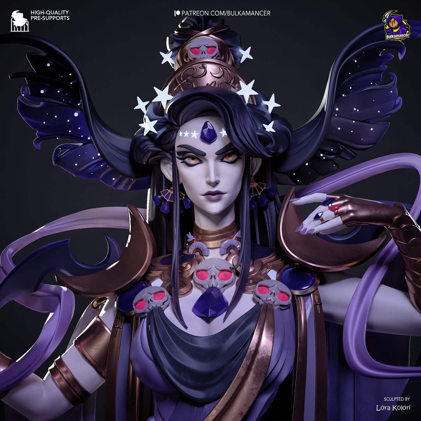 Nyx from Hades by Bulkamancer | High Quality Resin Print | Painted Commissions available!